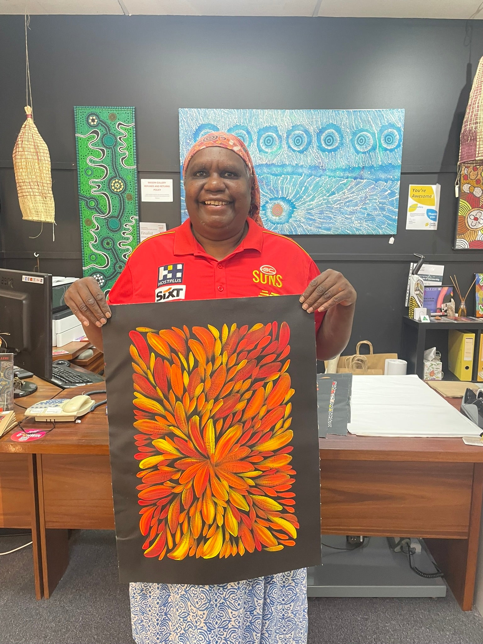 Louise Numina Napananka - Bush Medicine Leaves .60-17