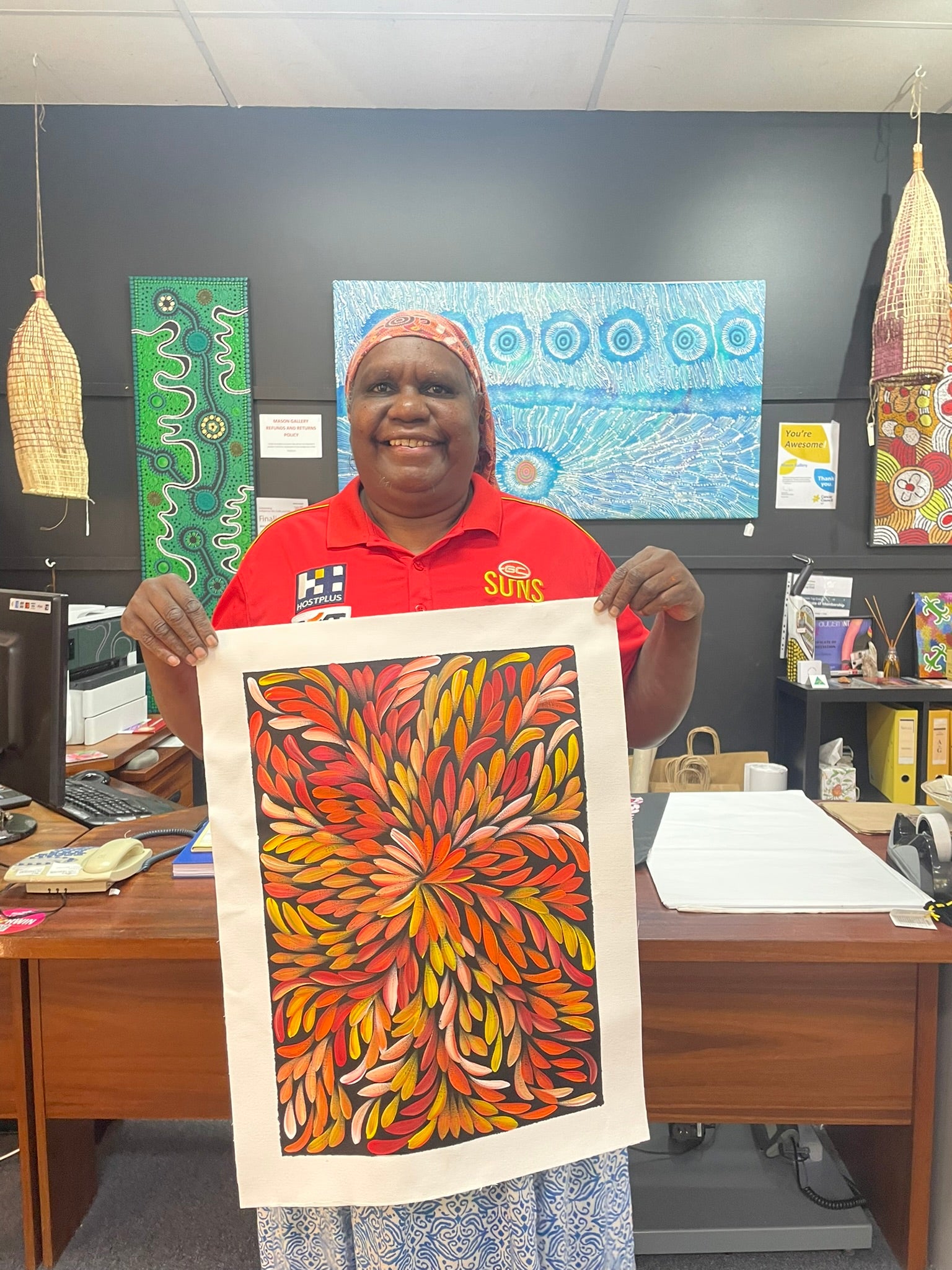 Louise Numina Napananka - Bush Medicine Leaves .60-23