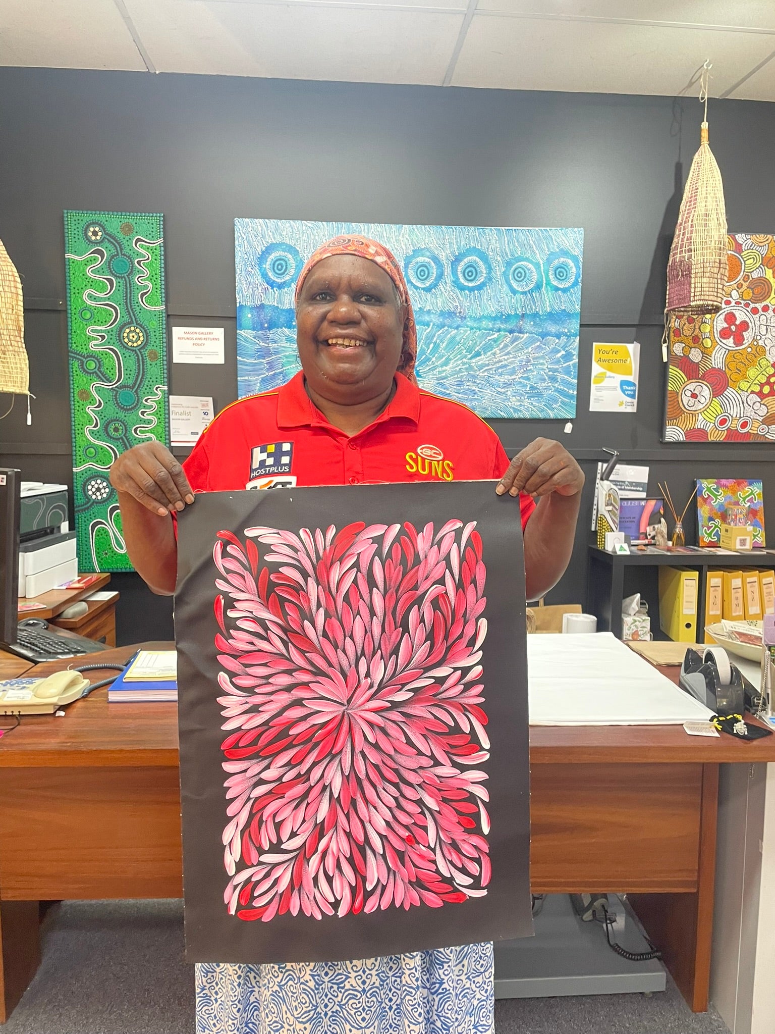 Louise Numina Napananka - Bush Medicine Leaves .60-24