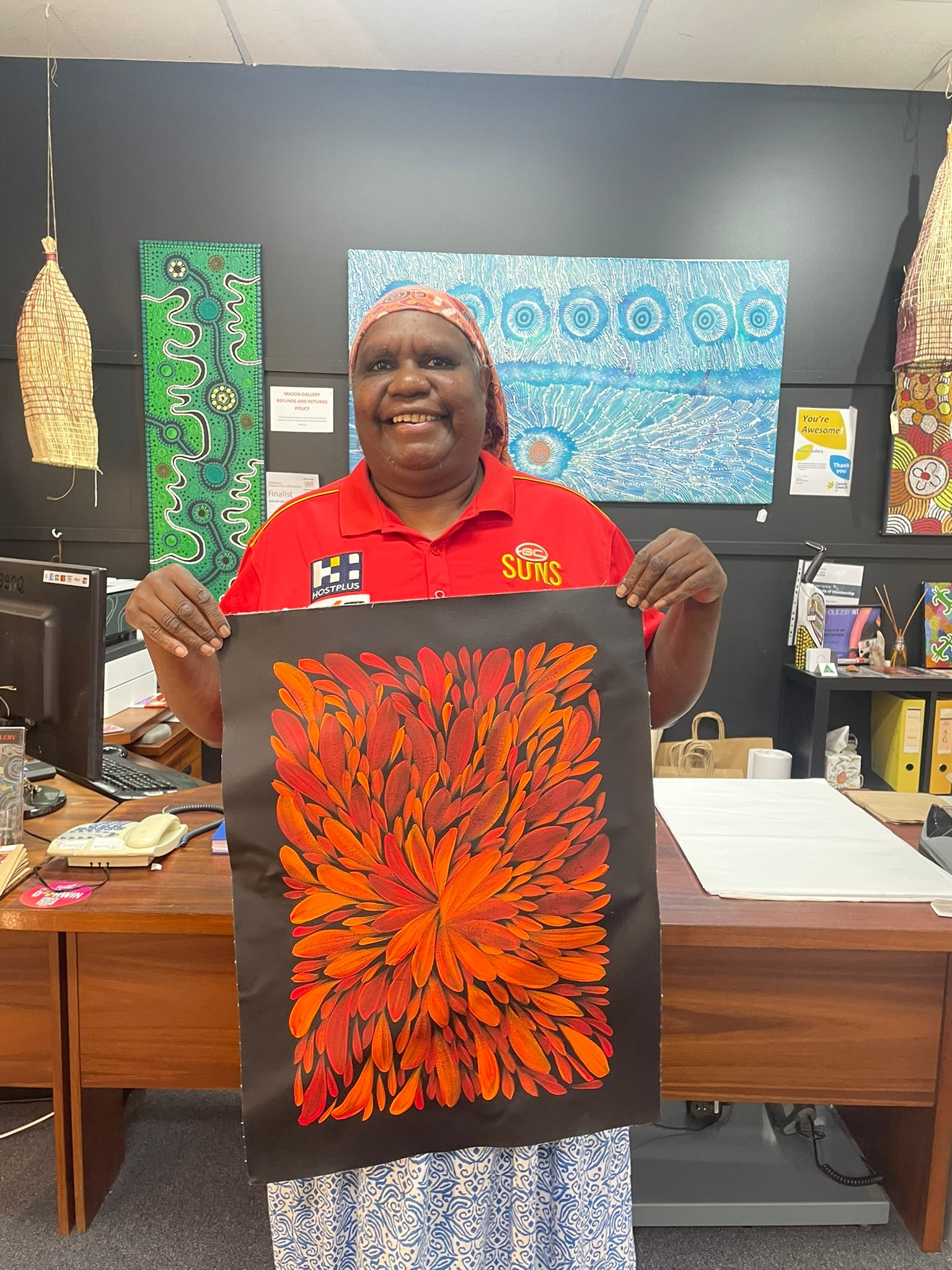 Louise Numina Napananka - Bush Medicine Leaves .60-25