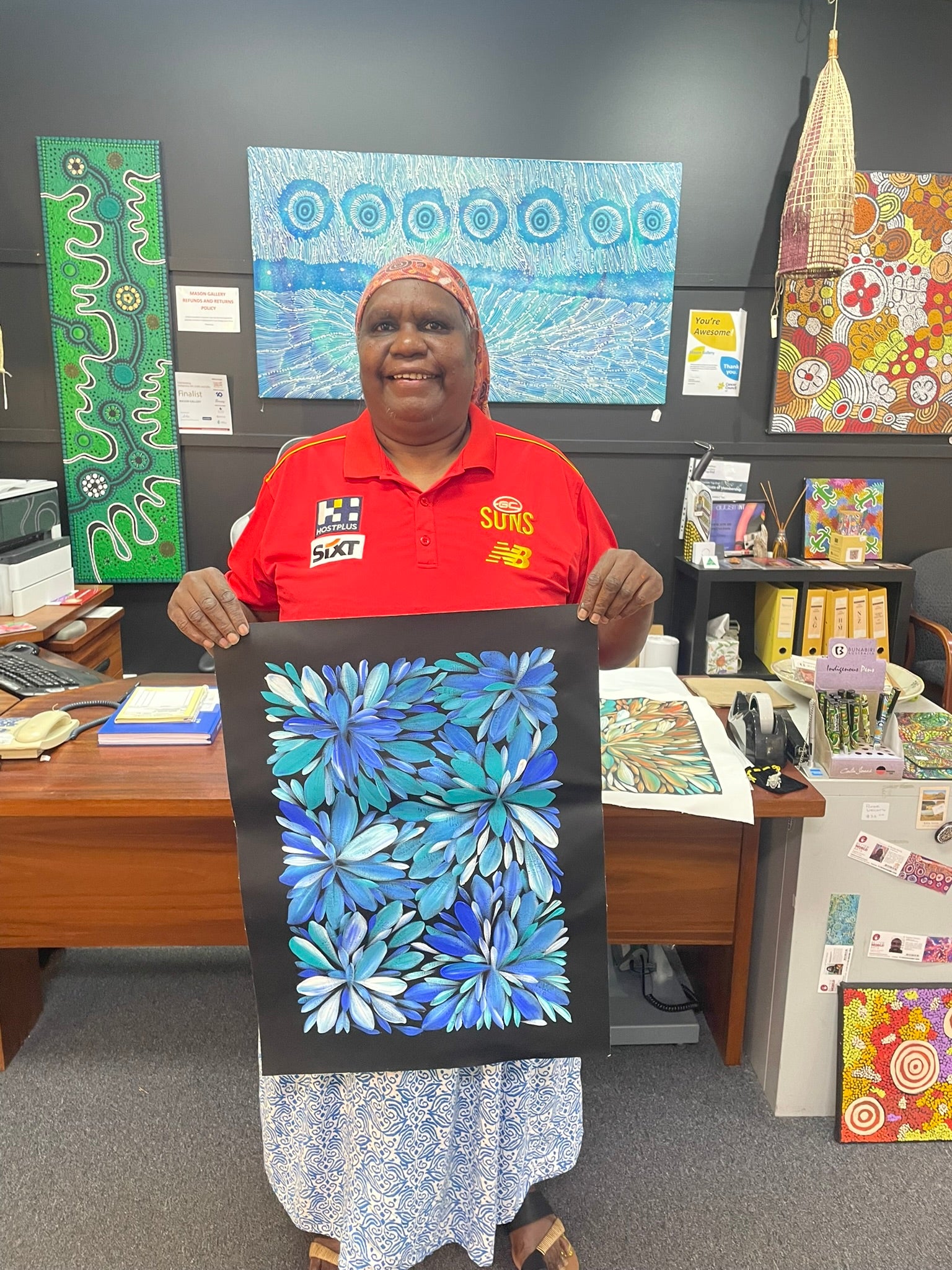 Louise Numina Napananka - Bush Medicine Leaves .60-2