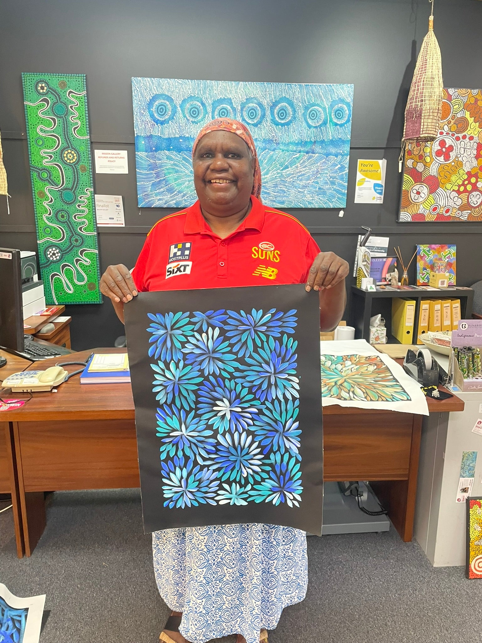 Louise Numina Napananka - Bush Medicine Leaves .60-4