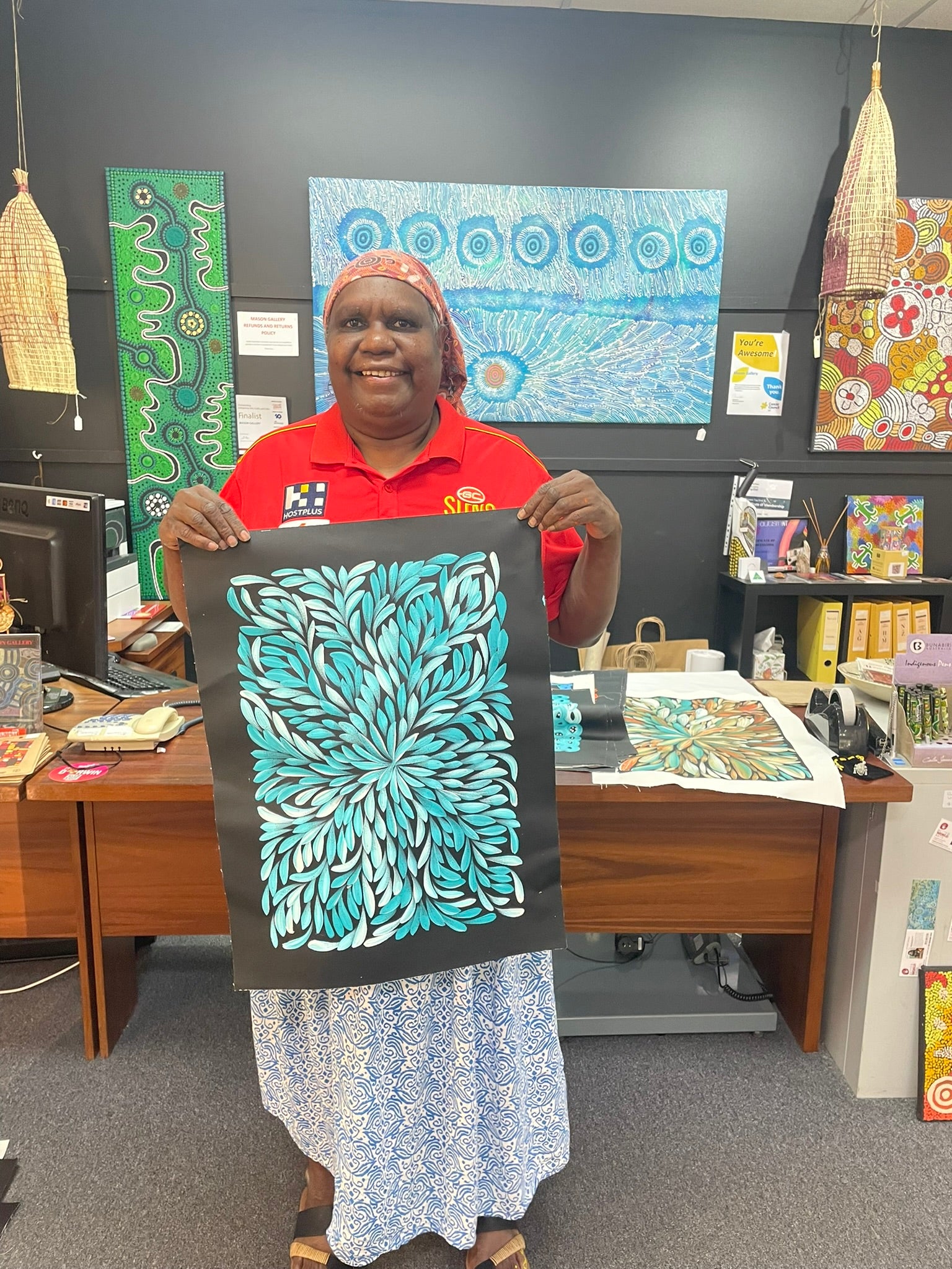 Louise Numina Napananka - Bush Medicine Leaves .60-6