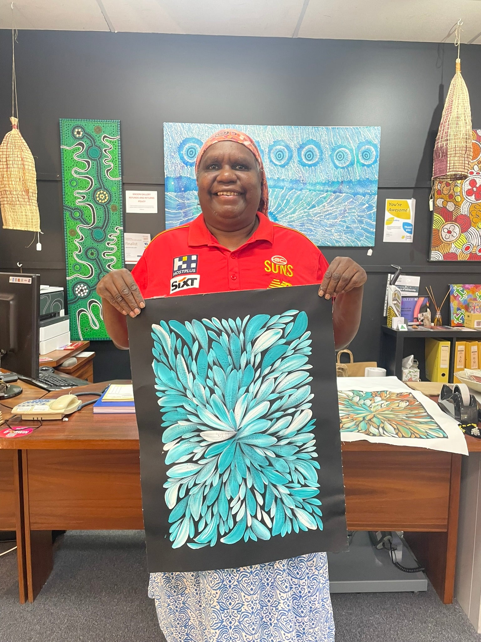 Louise Numina Napananka - Bush Medicine Leaves .60-8