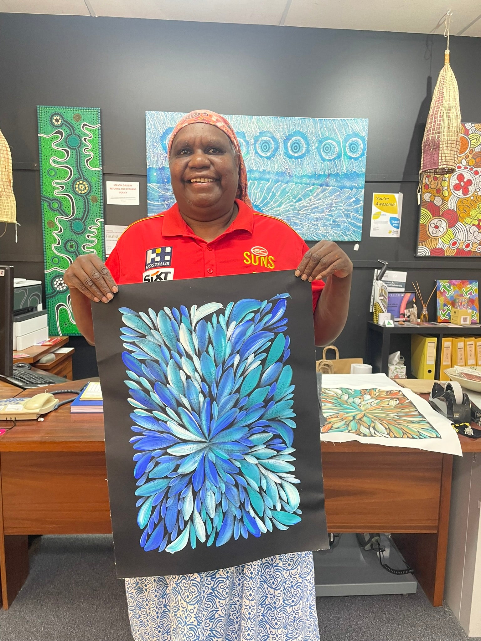 Louise Numina Napananka - Bush Medicine Leaves .60-9