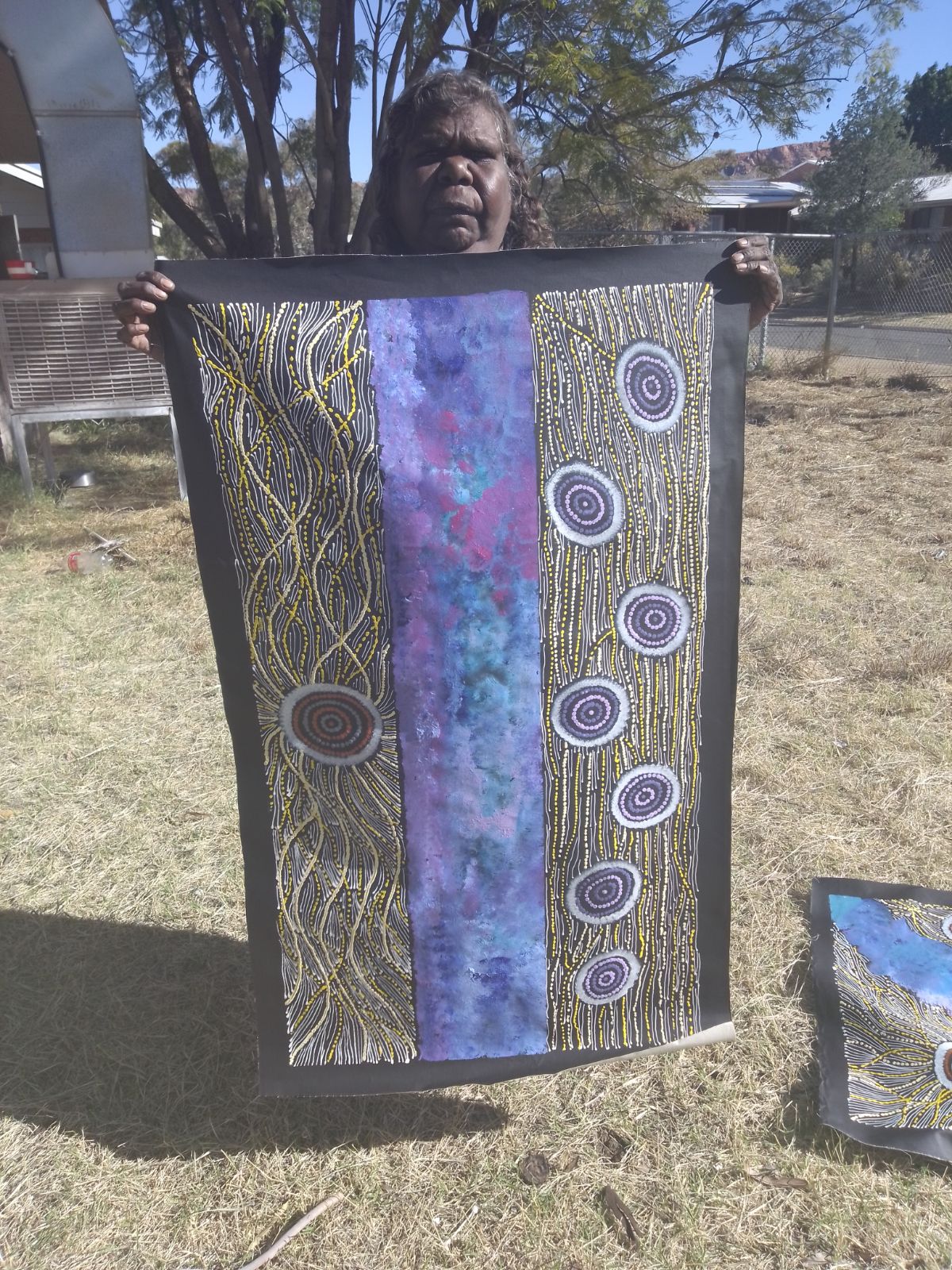 Maria Nampijinpa Brown - Seven Sisters Dreaming .63-5
