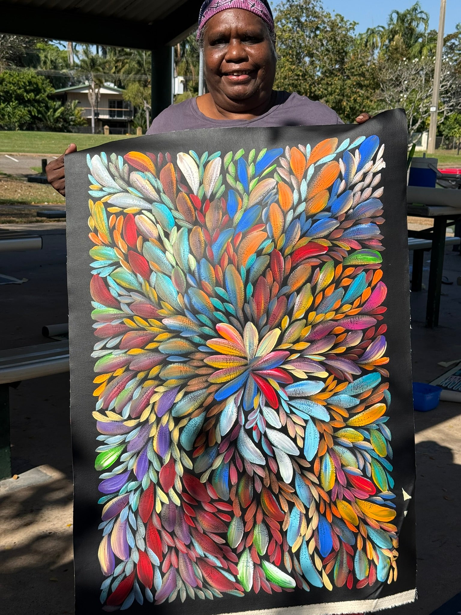 Louise Numina Napananka - Bush Medicine Leaves .65-3