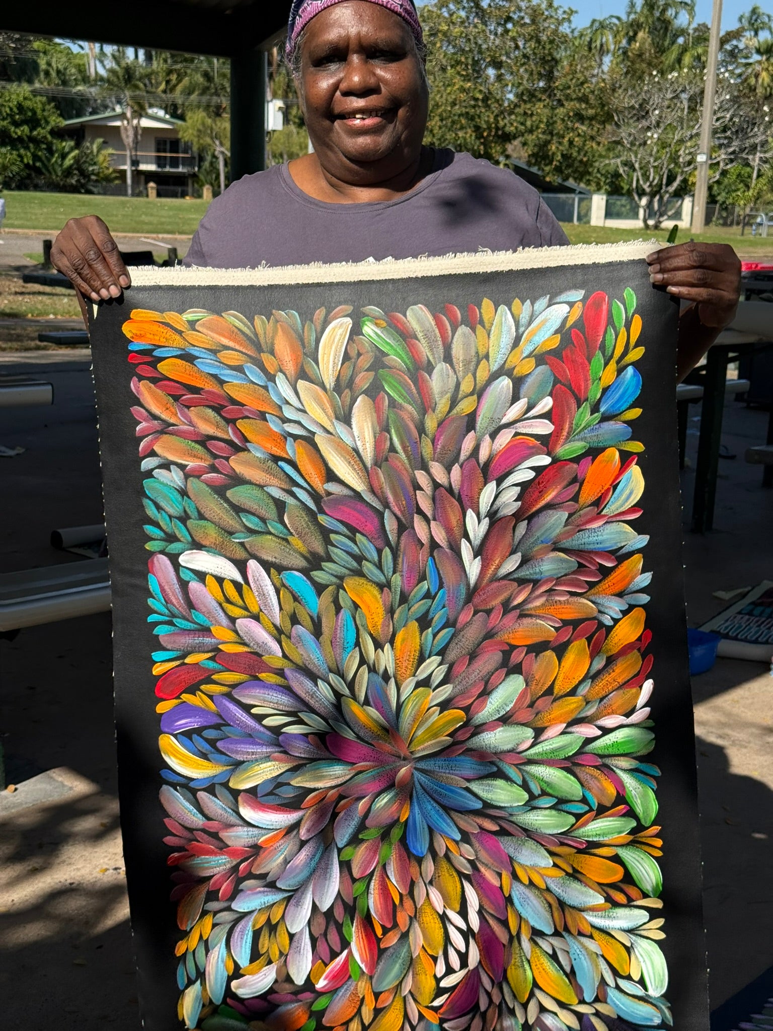 Louise Numina Napananka - Bush Medicine Leaves .65-4