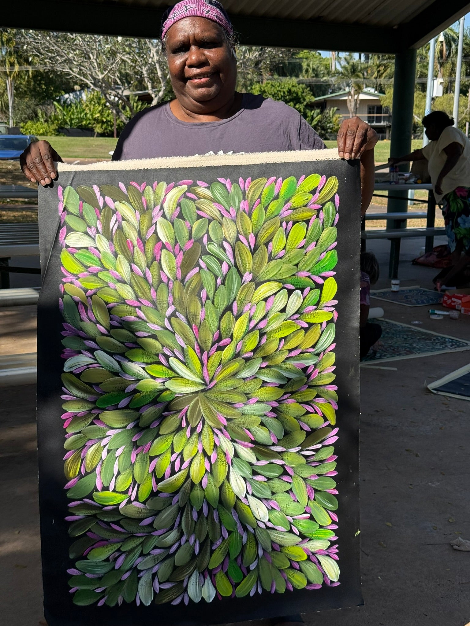 Louise Numina Napananka - Bush Medicine Leaves .65-6