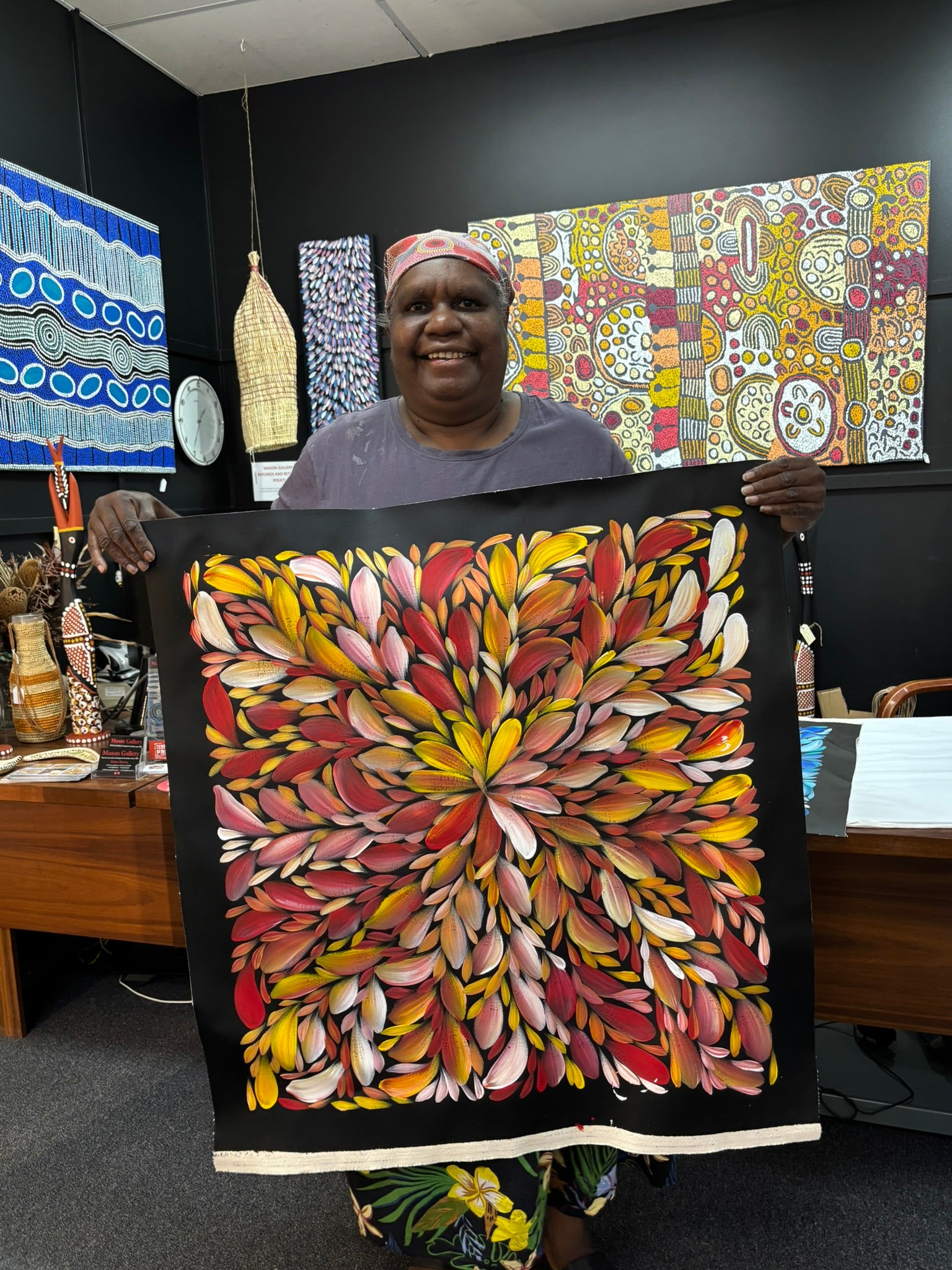 Louise Numina Napananka - Bush Medicine Leaves .75-17