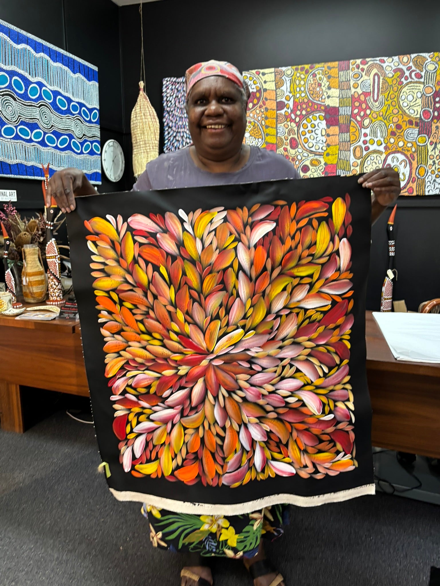 Louise Numina Napananka - Bush Medicine Leaves .75-19