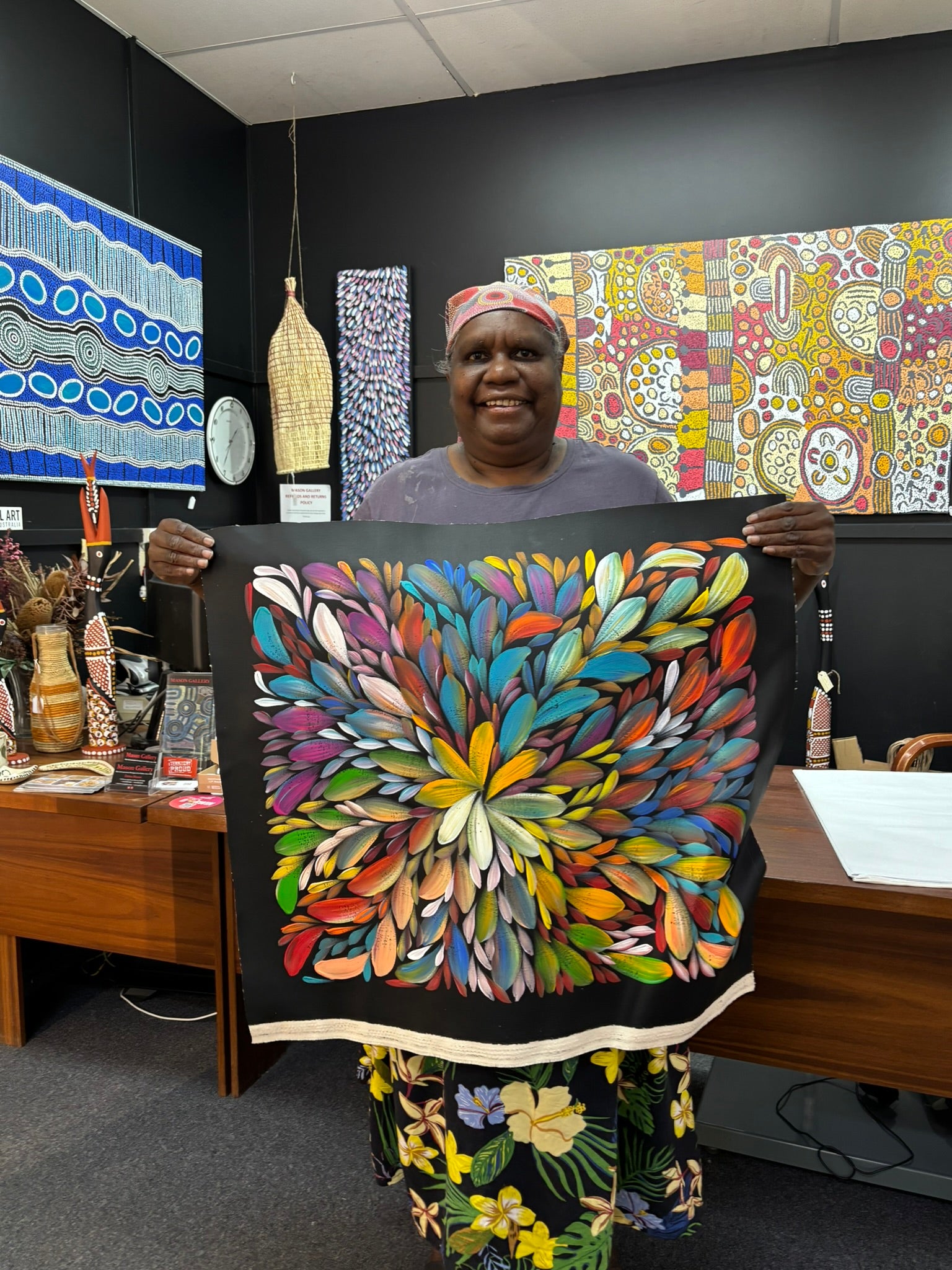 Louise Numina Napananka - Bush Medicine Leaves .75-21
