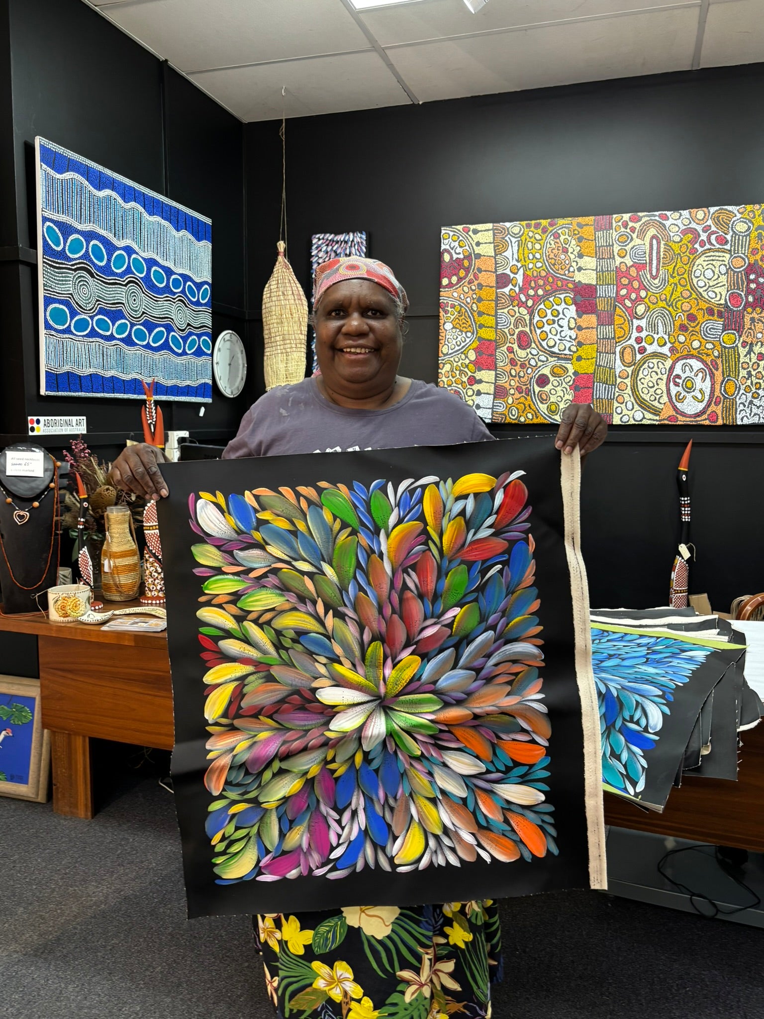 Louise Numina Napananka - Bush Medicine Leaves .75-4