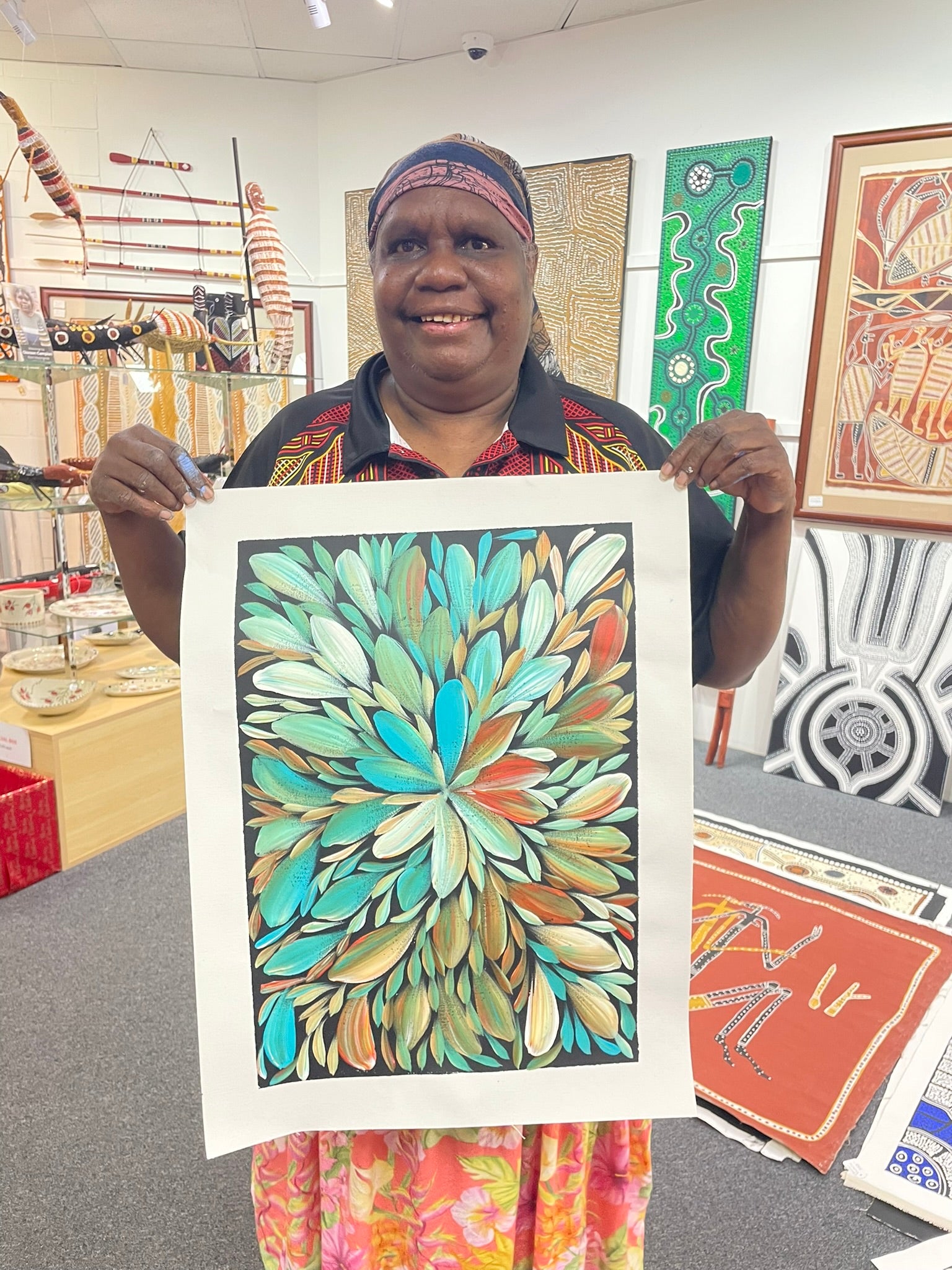 Louise Numina Napananka - Bush Medicine Leaves .86-10