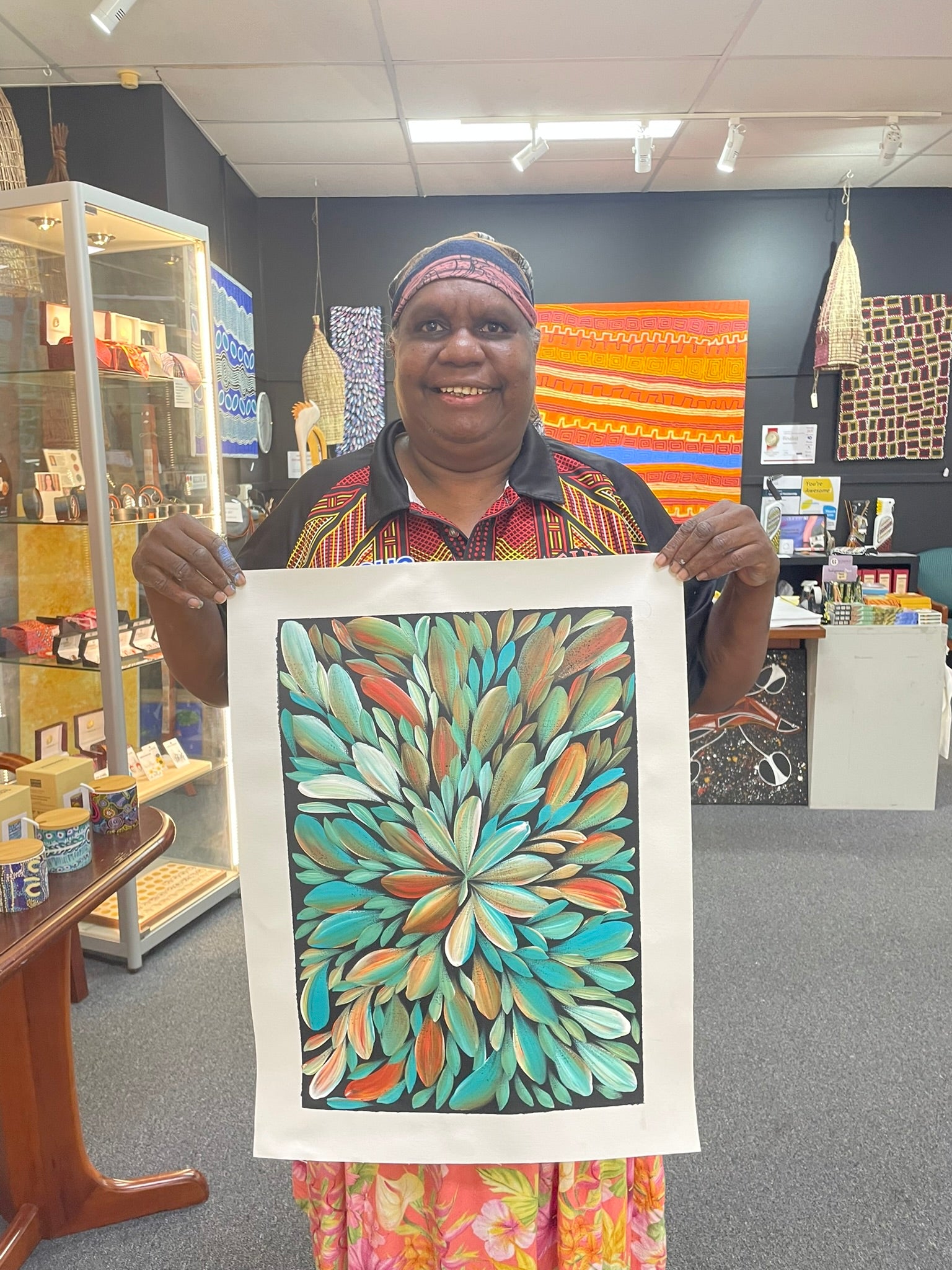 Louise Numina Napananka - Bush Medicine Leaves .86-4