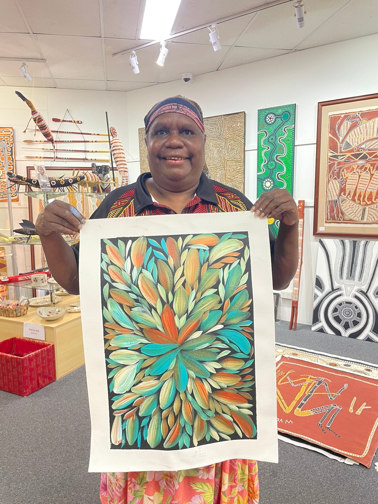 Louise Numina Napananka - Bush Medicine Leaves .86-6