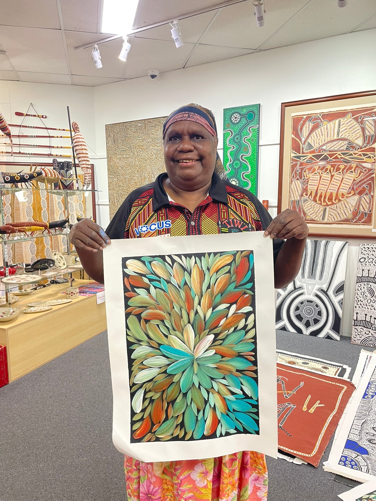 Louise Numina Napananka - Bush Medicine Leaves .86-7