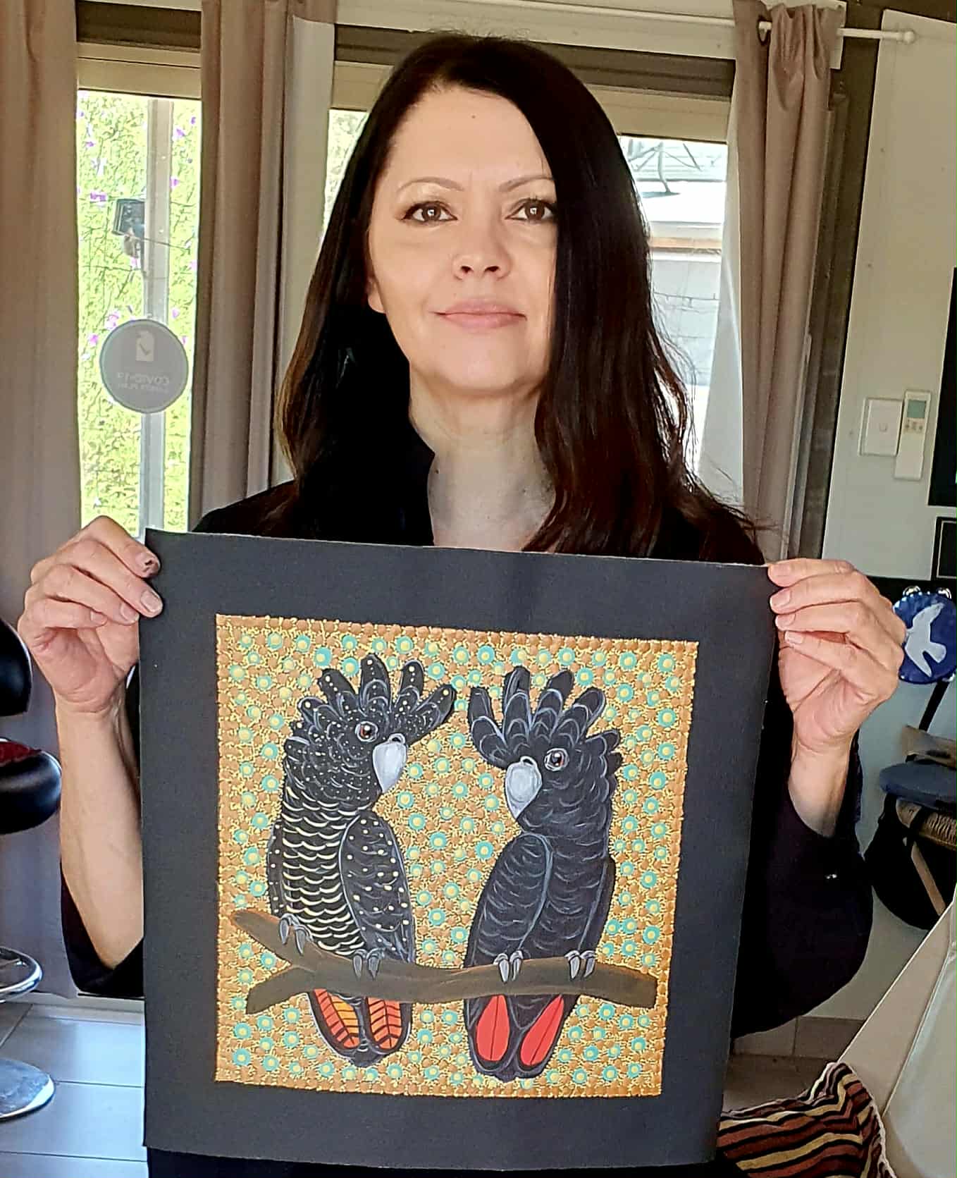Kathleen Buzzacott - Redtail Black Cockatoos .88-1