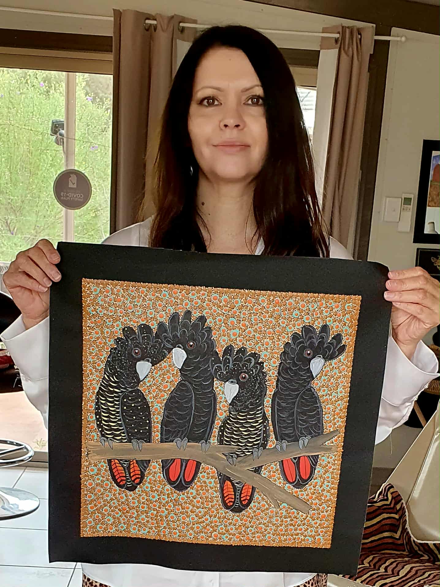 Kathleen Buzzacott - Redtail Black Cockatoos .88-12