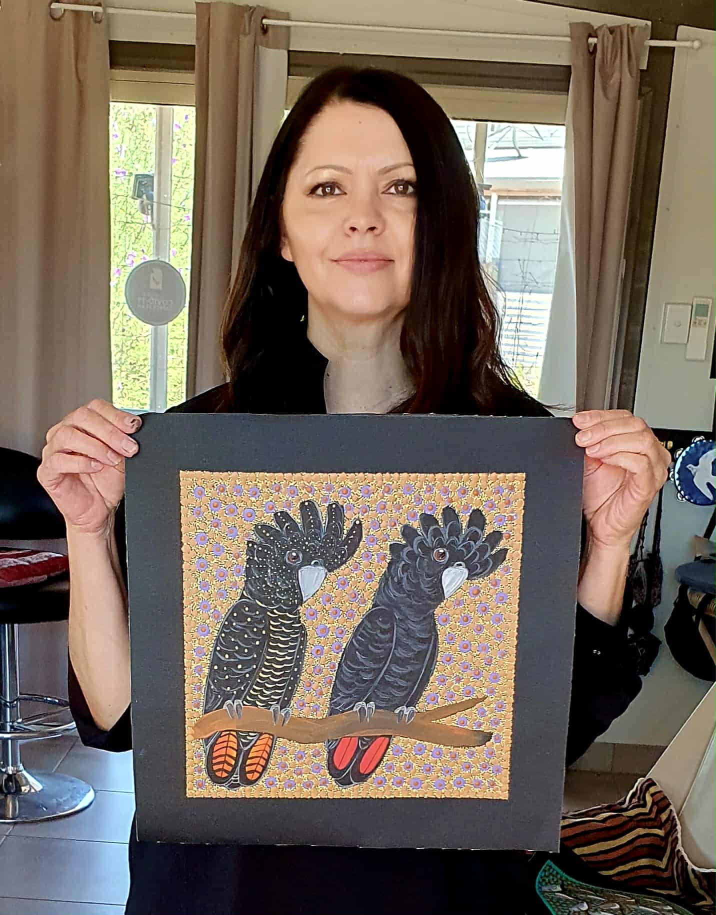 Kathleen Buzzacott - Redtail Black Cockatoos .88-3