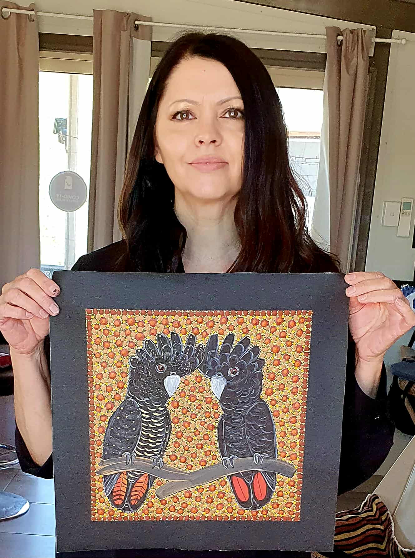 Kathleen Buzzacott - Redtail Black Cockatoos .88-7