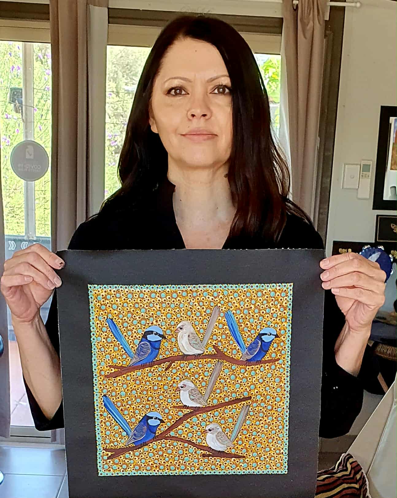 Kathleen Buzzacott - Blue Fairy Wrens .88-9