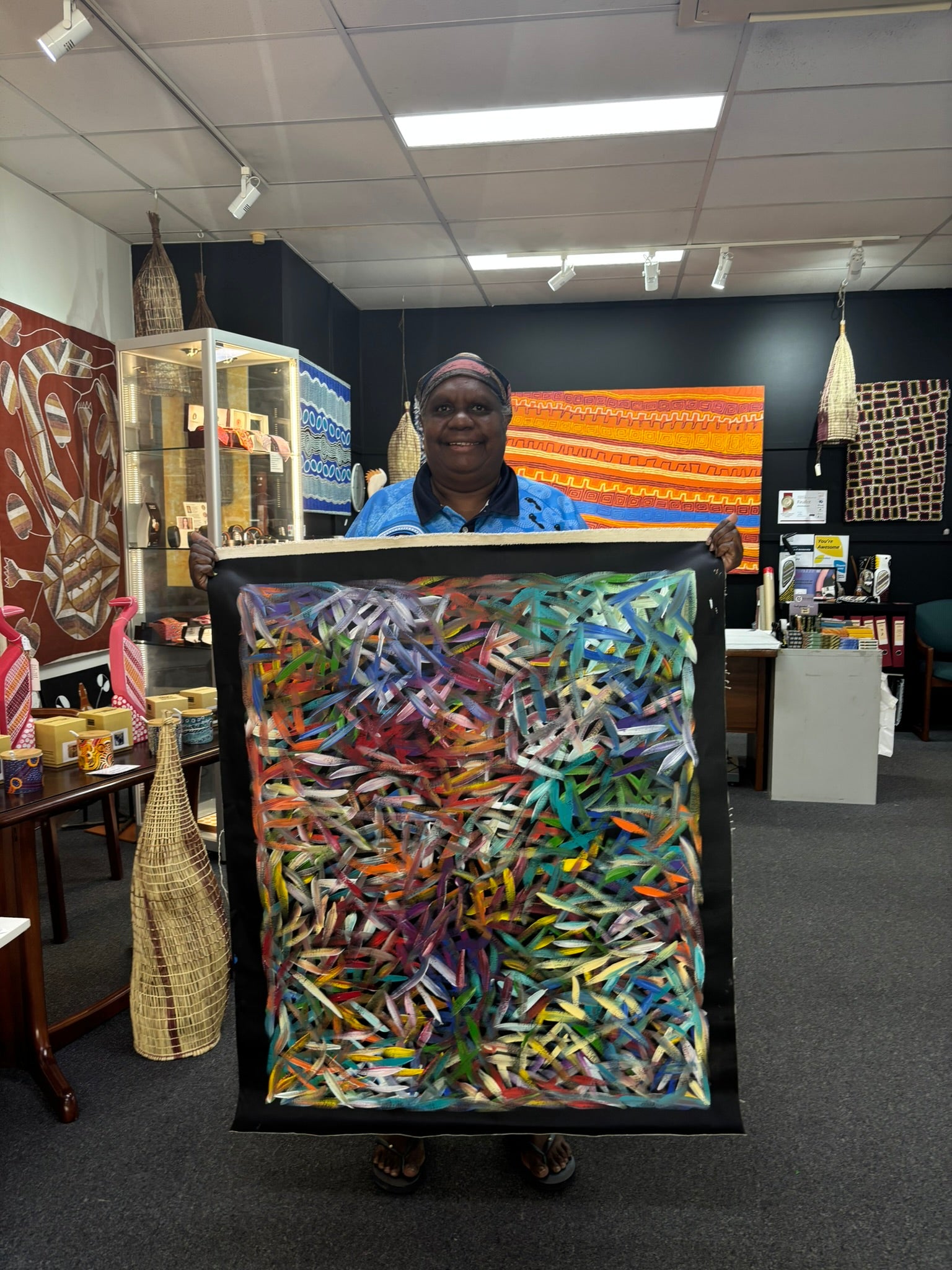 Louise Numina Napananka - Spinifex Grass .90-1