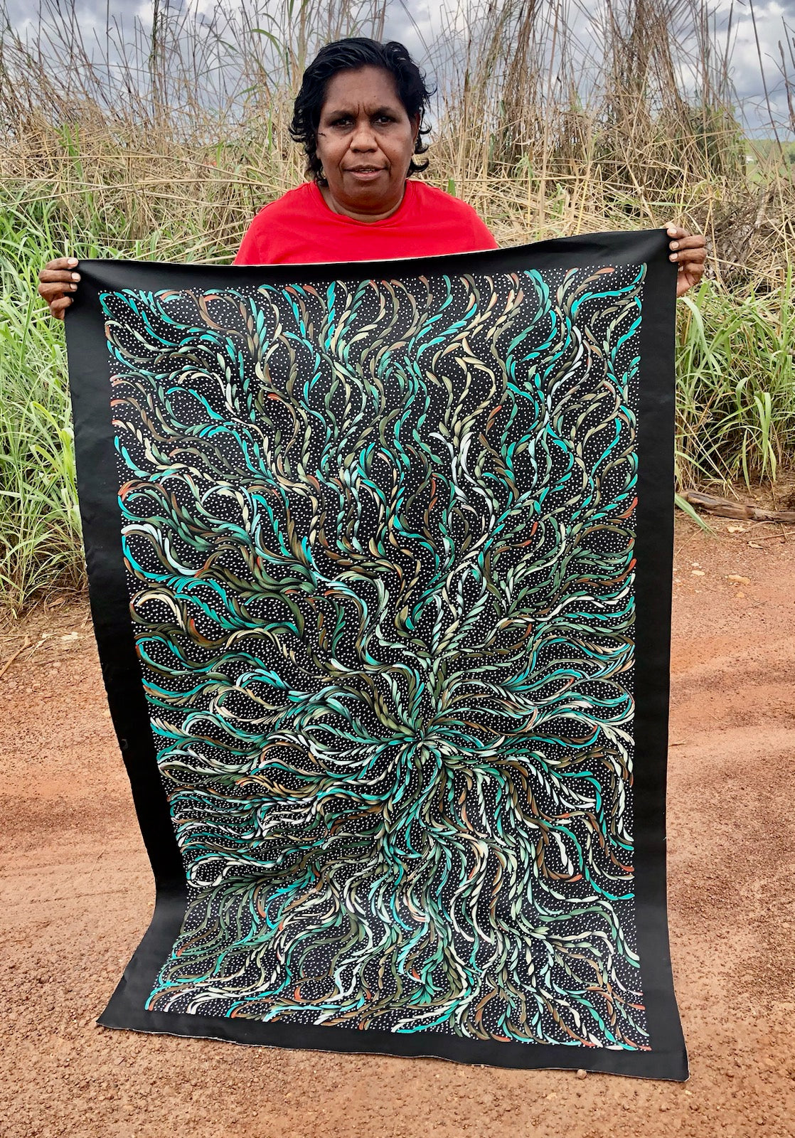 Selina Numina Kamprina - Bush Medicine Leaves with Seeds .92-9