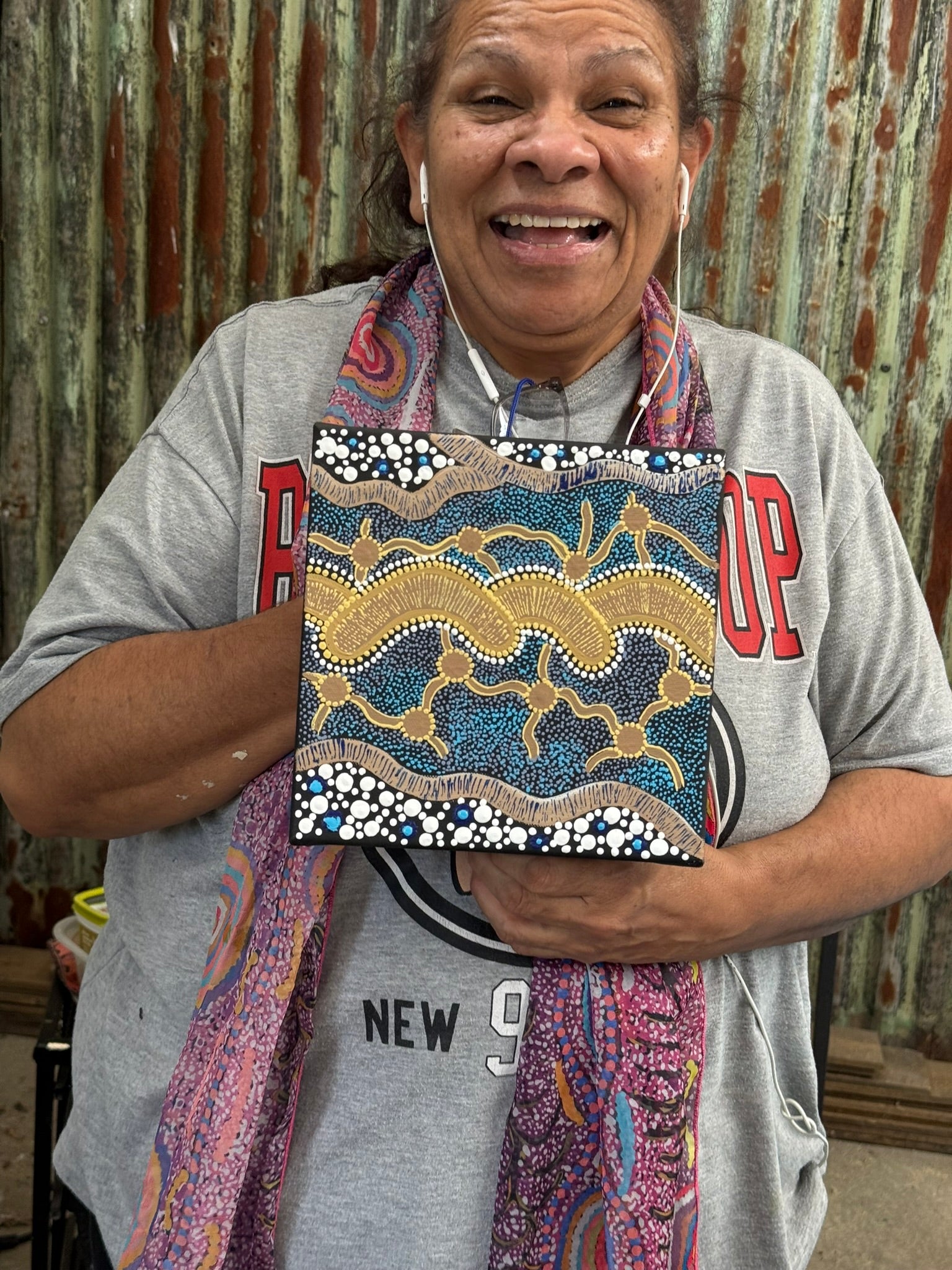 Deidre Burgoyne Rosier - Travels From Lands to Sea and Lands .06-13 *pre-stretched*