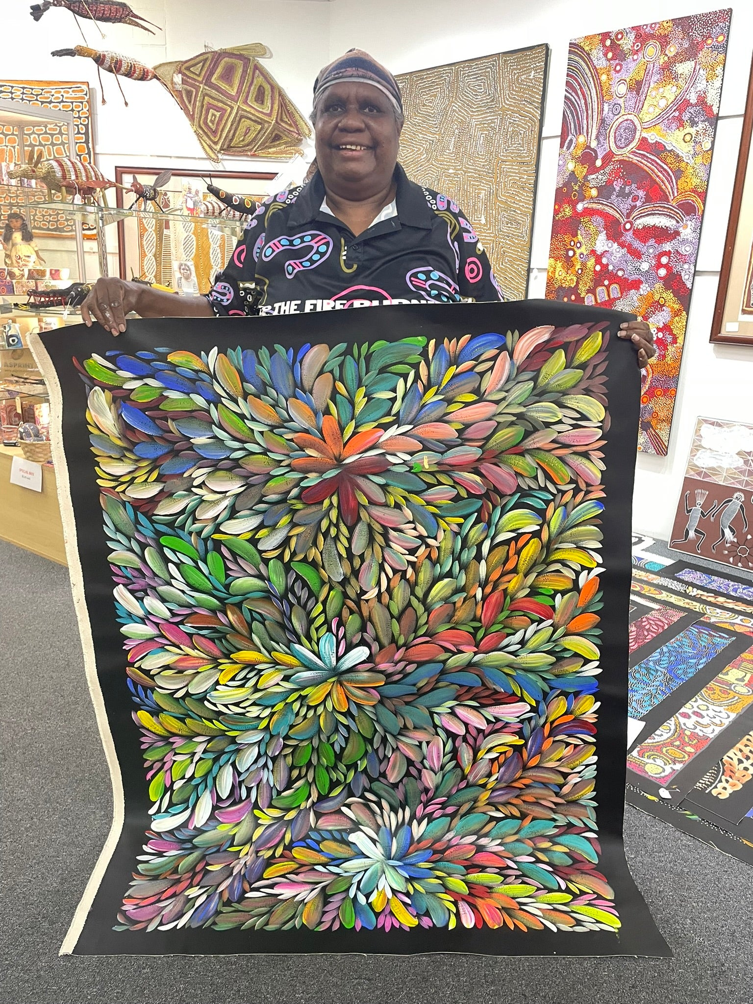 Louise Numina Napananka - Bush Medicine Leaves .16-4