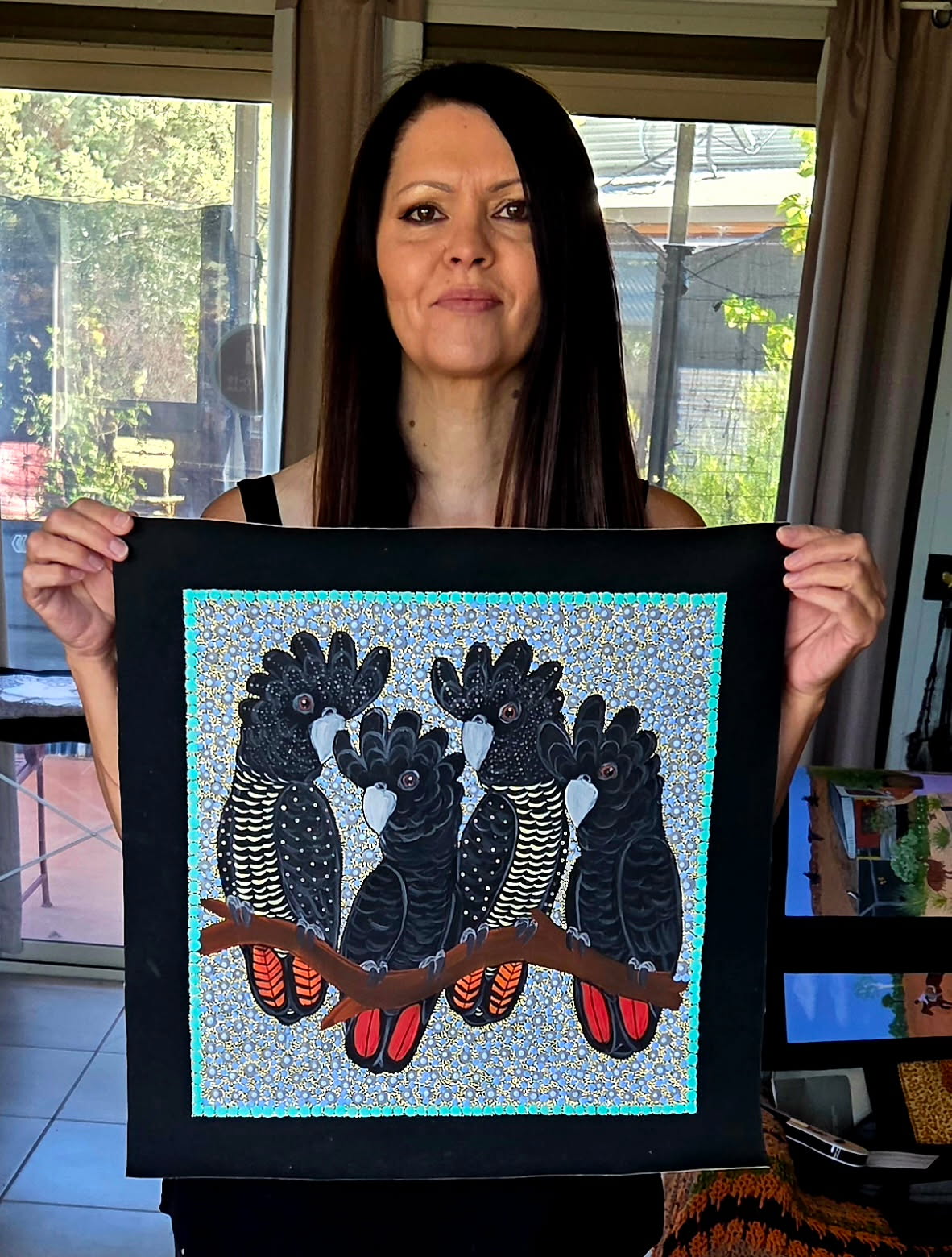 Kathleen Buzzacott - Redtail Black Cockatoos .17-16