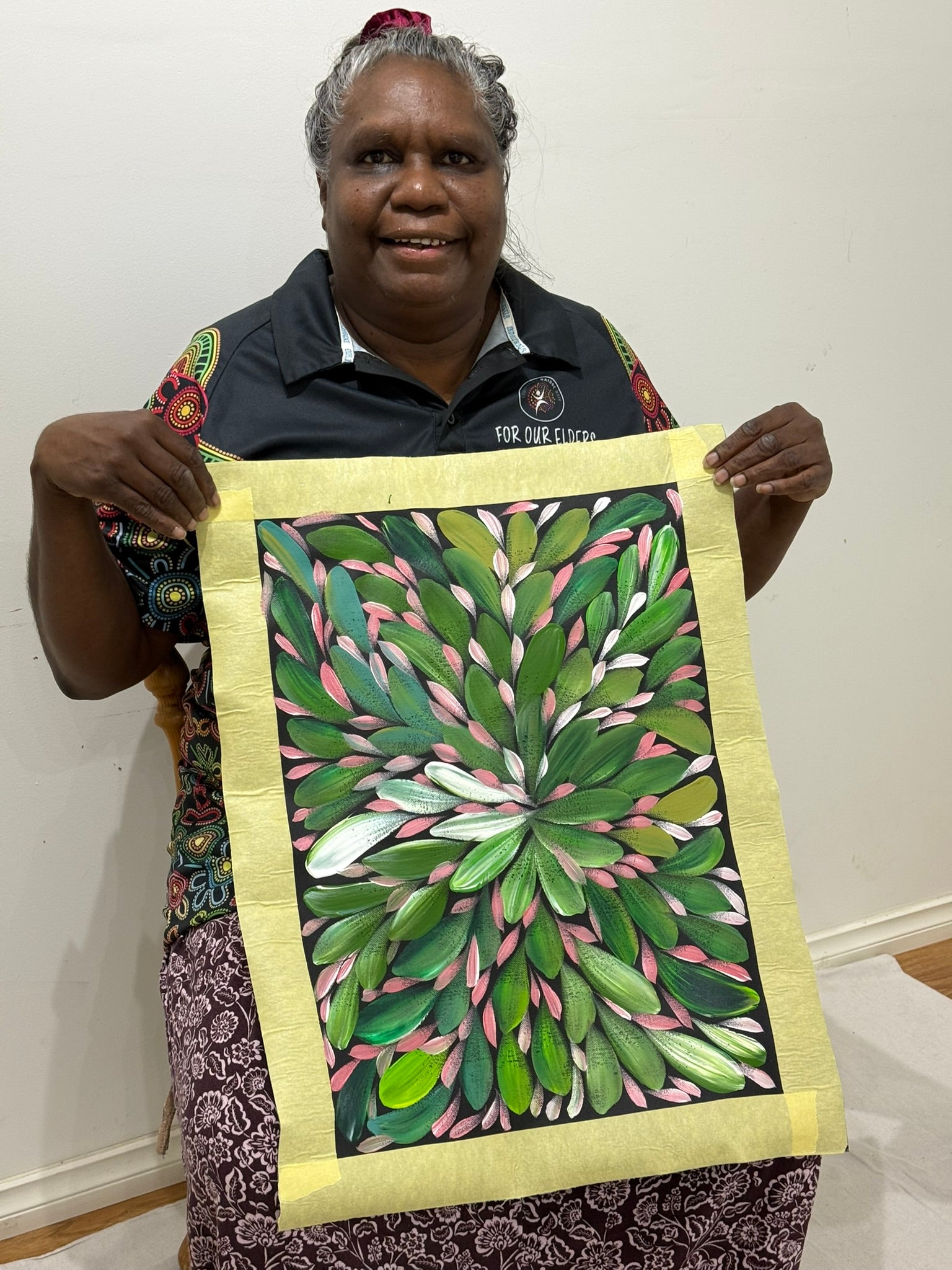 Louise Numina Napananka - Bush Medicine Leaves  .22-5