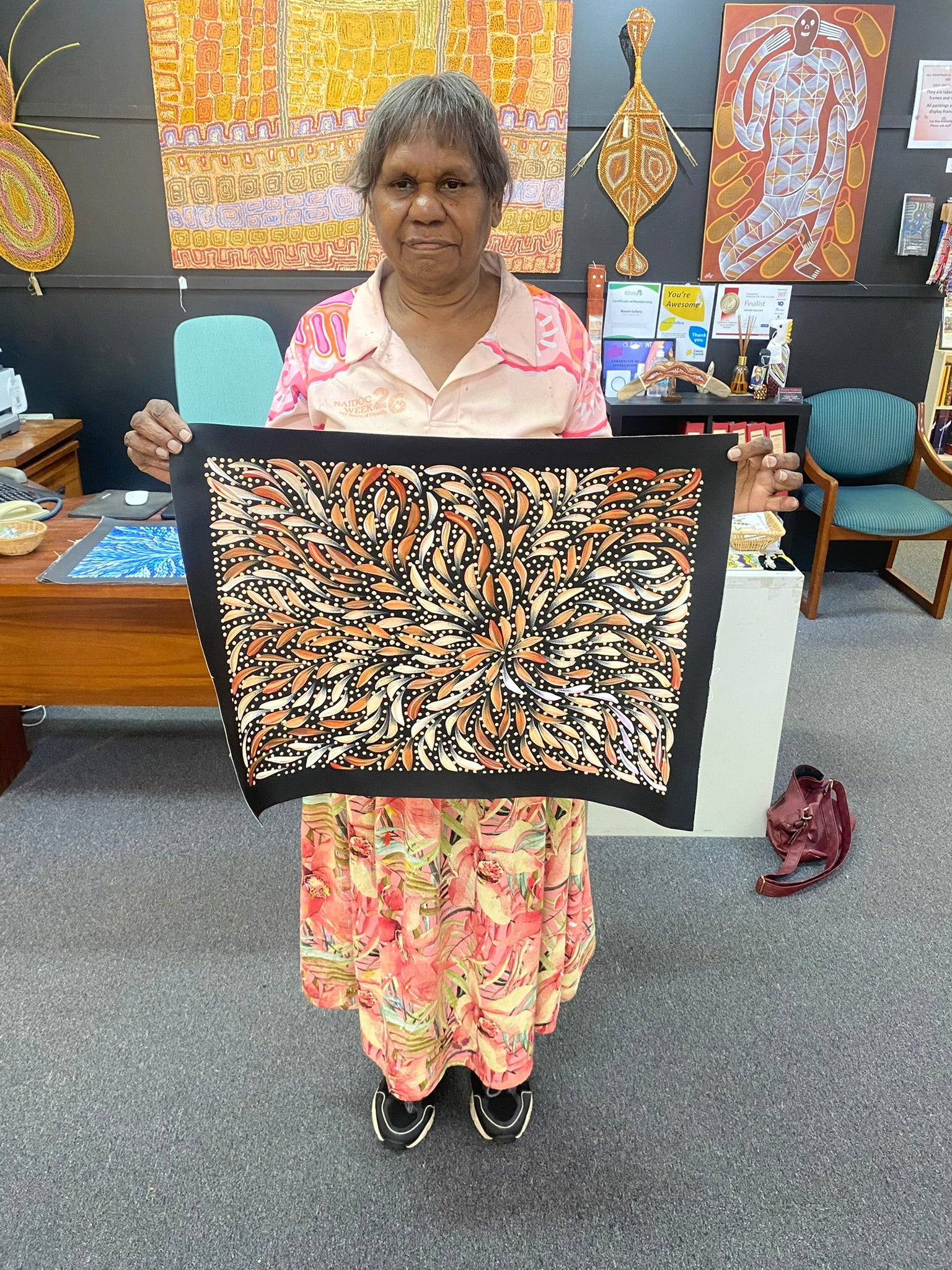 Caroline Numina - Bush Medicine Leaves with Seeds .35-1