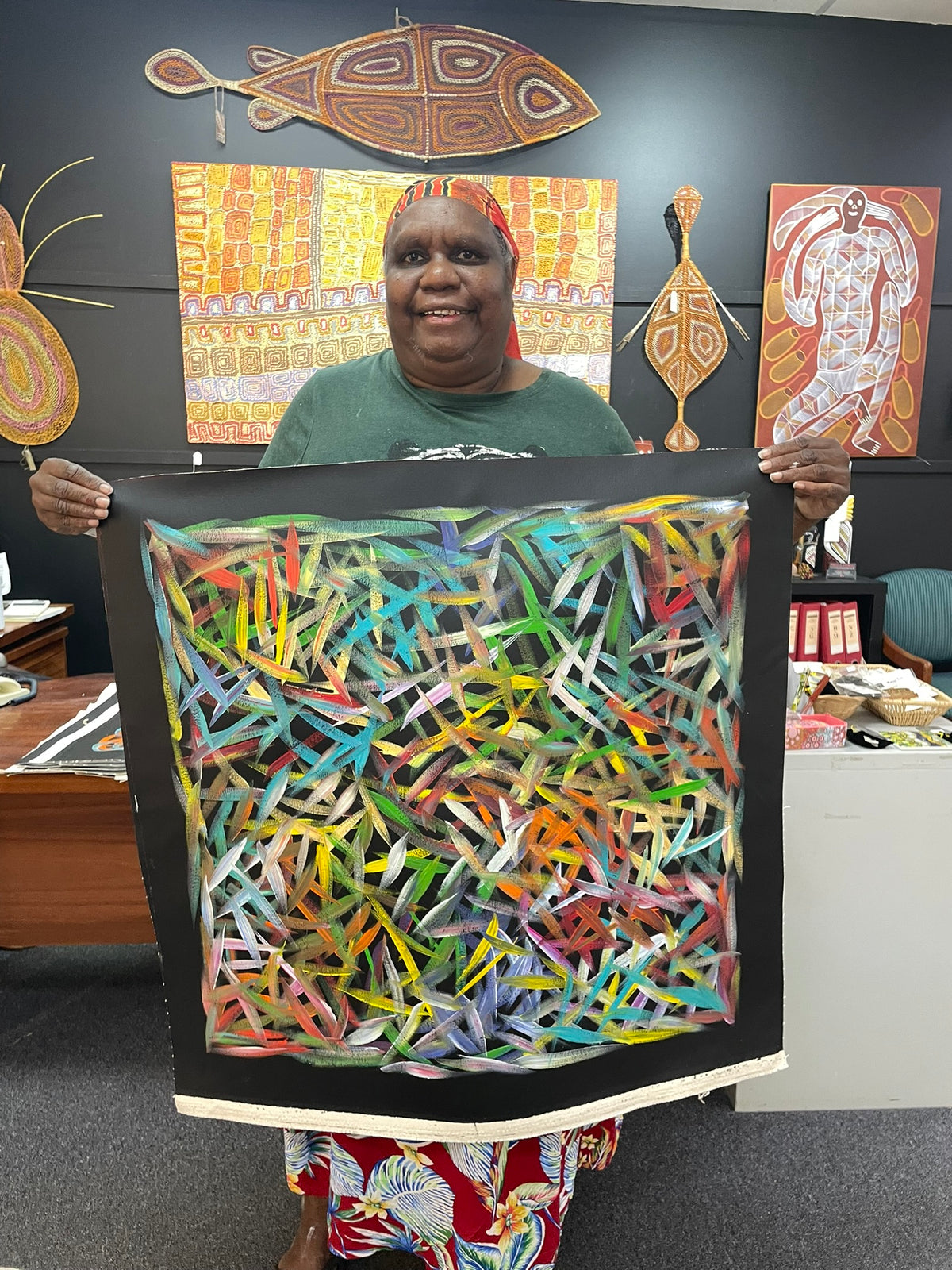 Louise Numina Napananka - Spinifex Grass .36-17