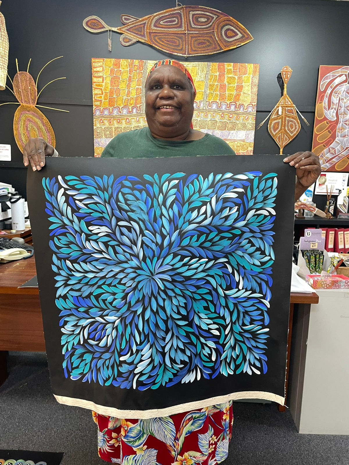 Louise Numina Napananka - Bush Medicine Leaves .36-24