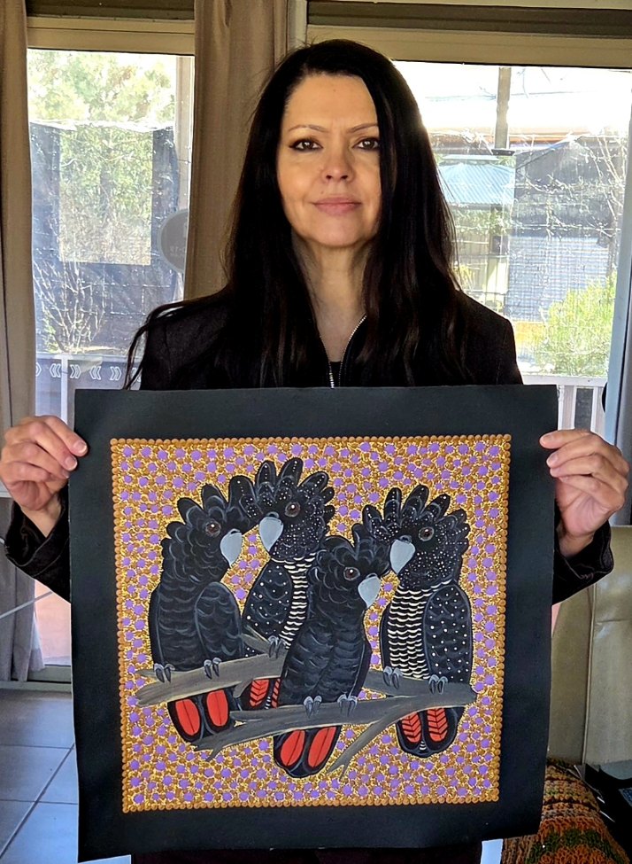 Kathleen Buzzacott - Redtail Black Cockatoos .41-16