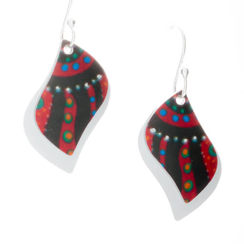 Earrings - Swimming After Rain - Kathleen Buzzacott