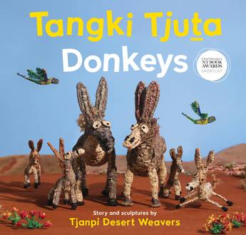 Tangki Tjuta Donkeys by Tjanpi Desert Weavers