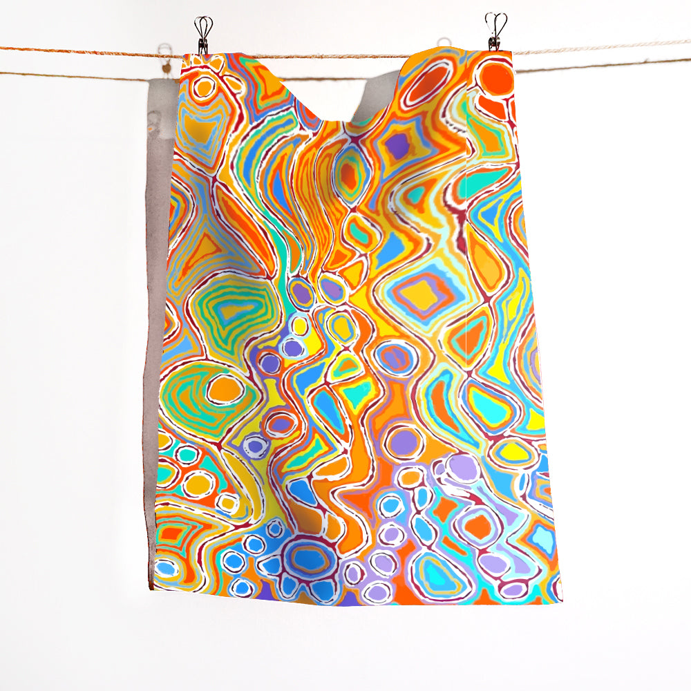 Cotton Tea Towel - Judy Watson