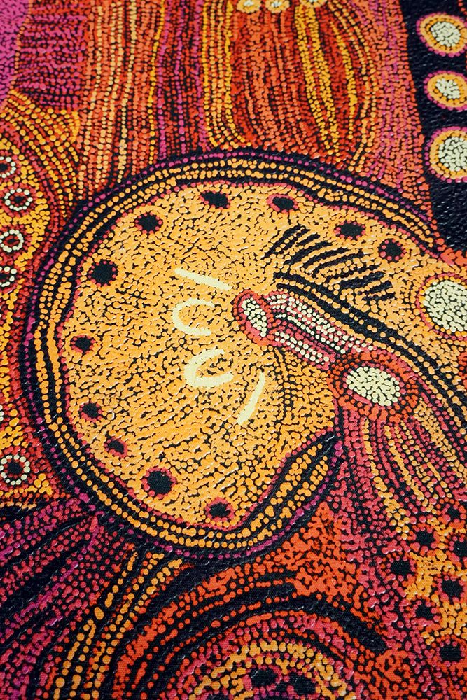 Cotton Tea Towel - Julie Woods - Kunga Kutjara