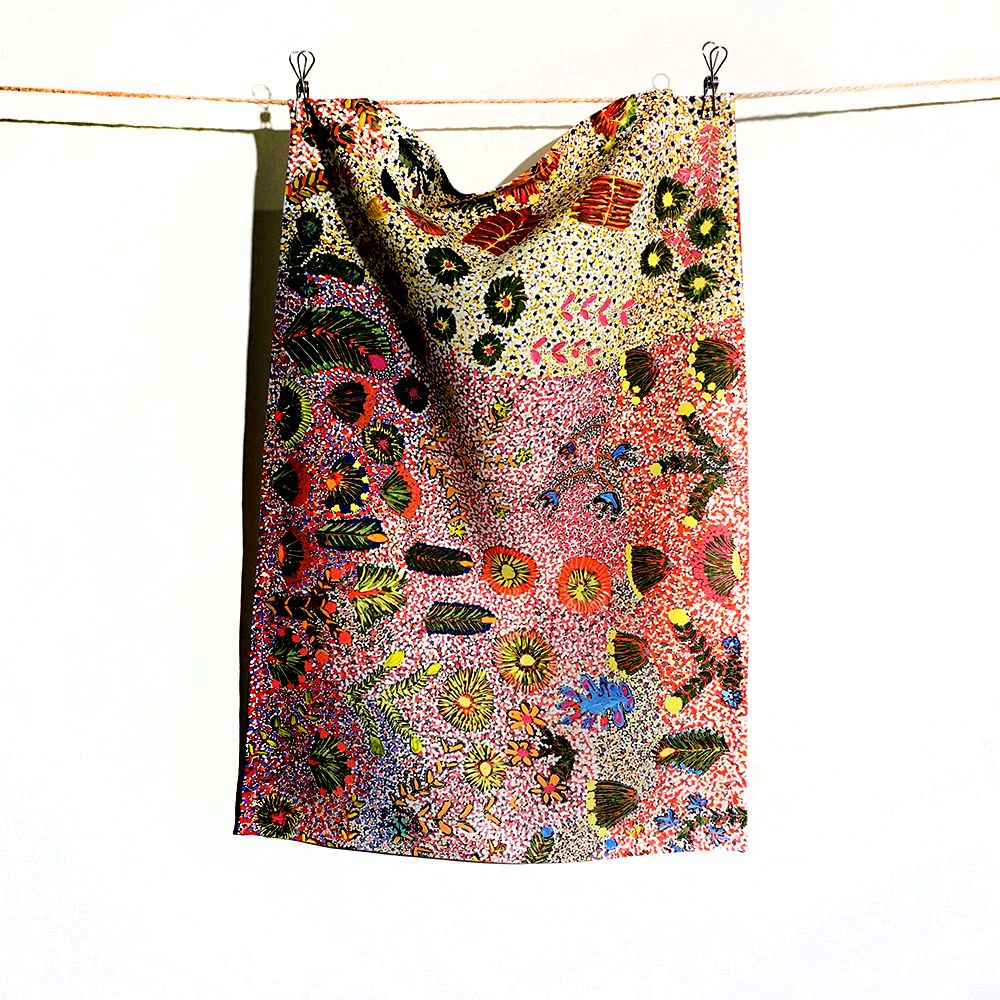 Cotton Tea Towel - Julienne Ngwarraye Morton