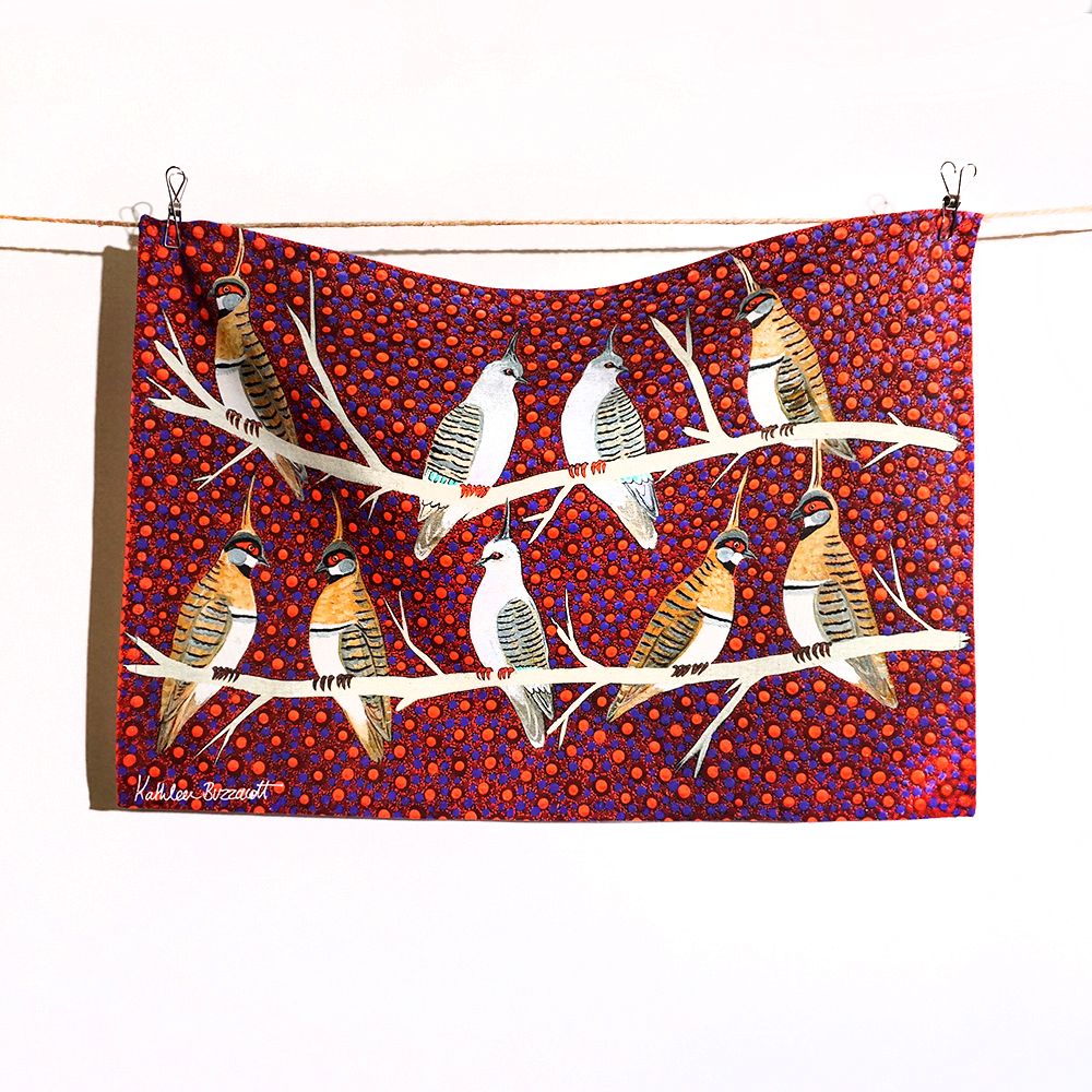 Cotton Tea Towel - Kathleen Buzzacott - Spinifex Pigeon