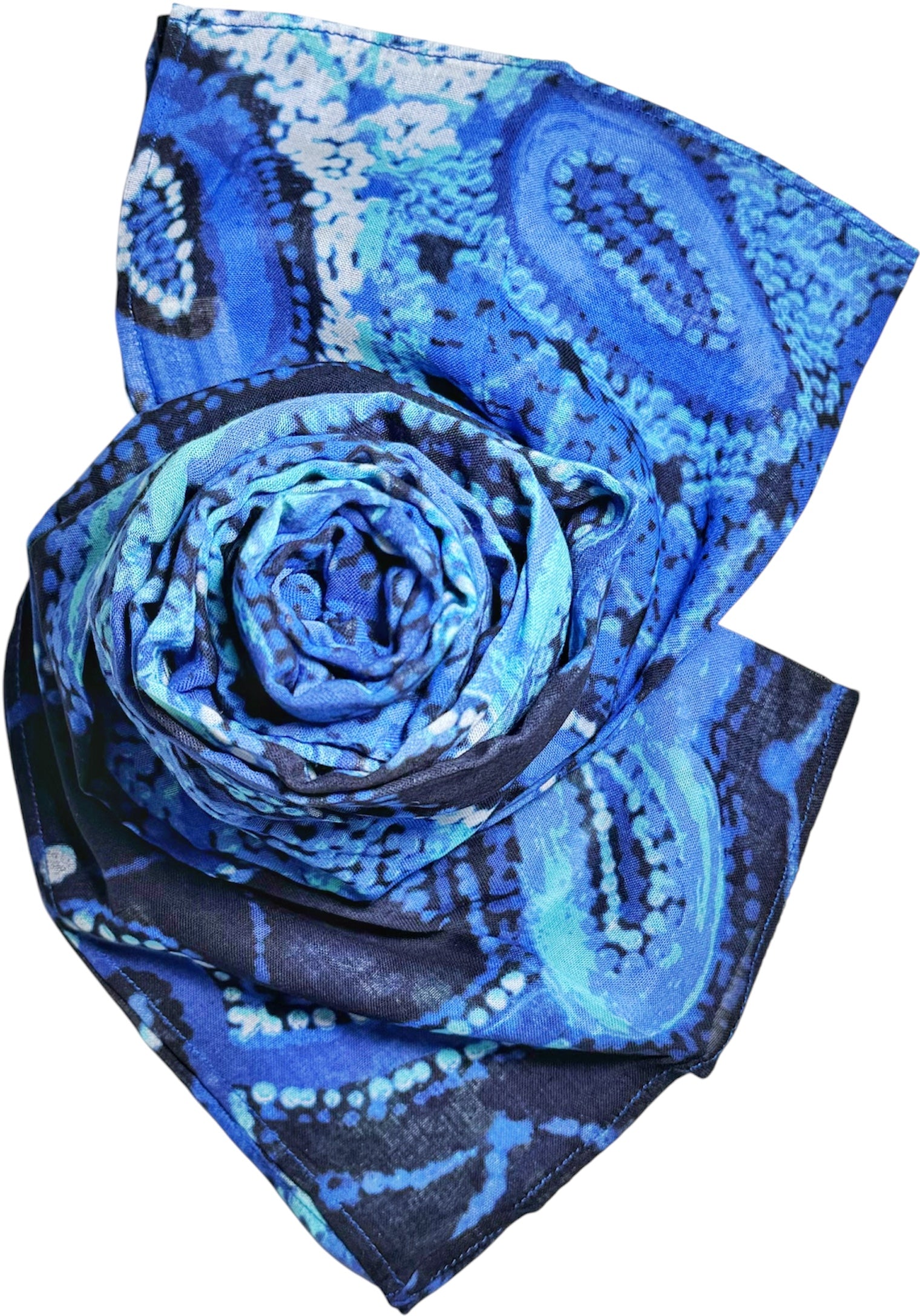 Organic Cotton Summer Scarf - Theo (Faye) Nangala Hudson