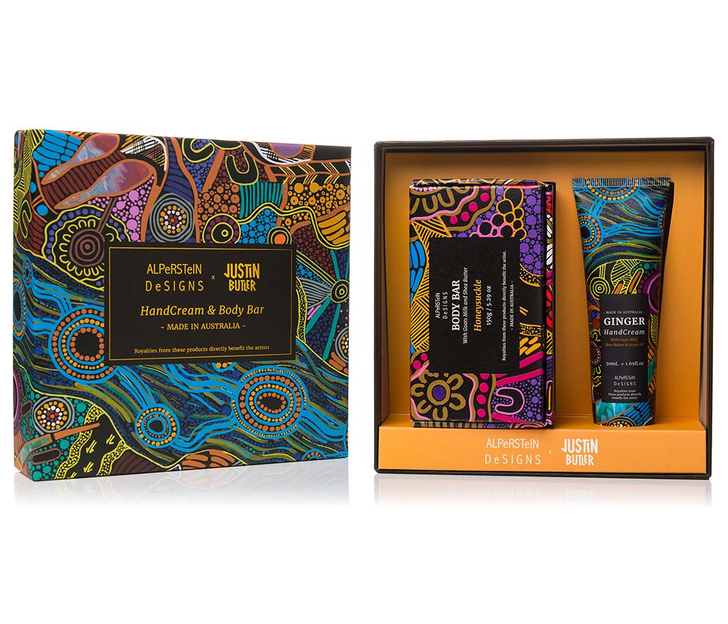 Ginger Handcream & Honeysuckle Body Bar Gift Box - Justin Butler