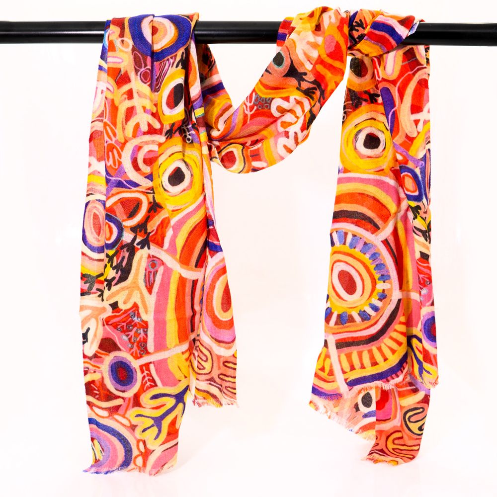 Wool & Silk Scarf - Cedric Varcoe (Muthabaringga)