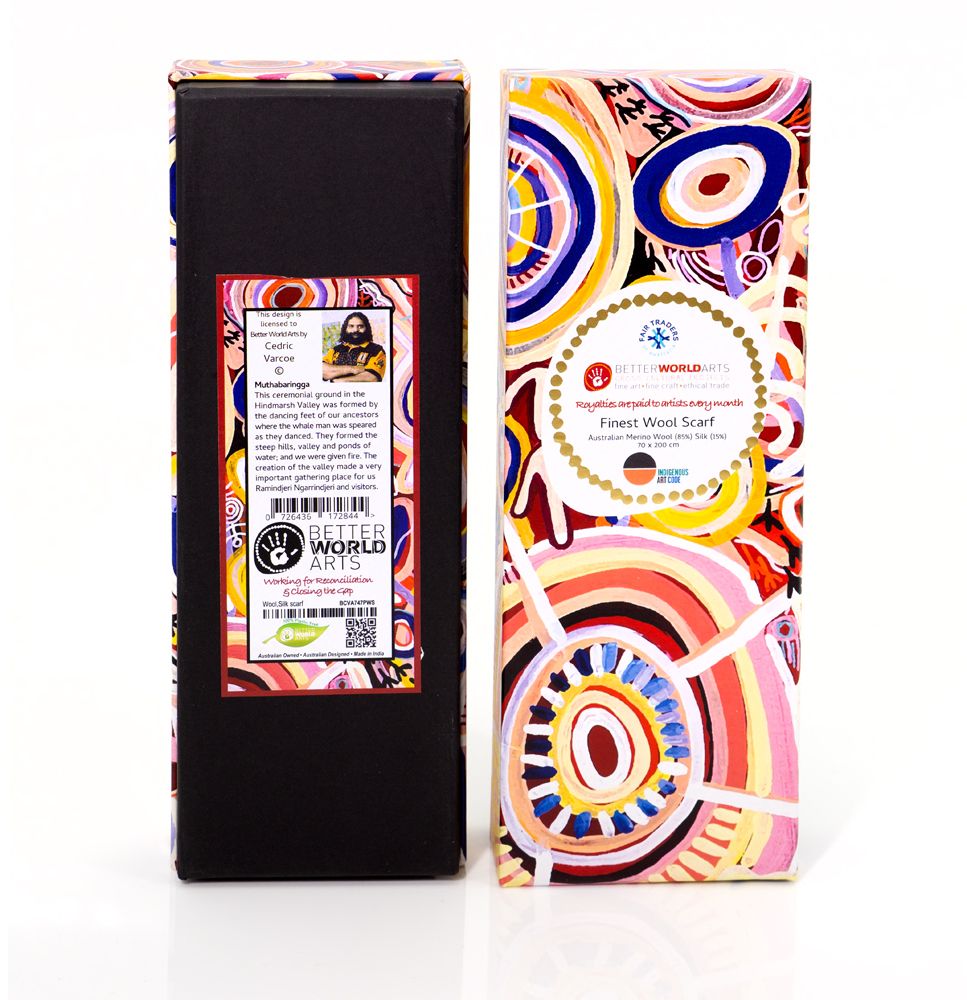 Wool & Silk Scarf - Cedric Varcoe (Muthabaringga)