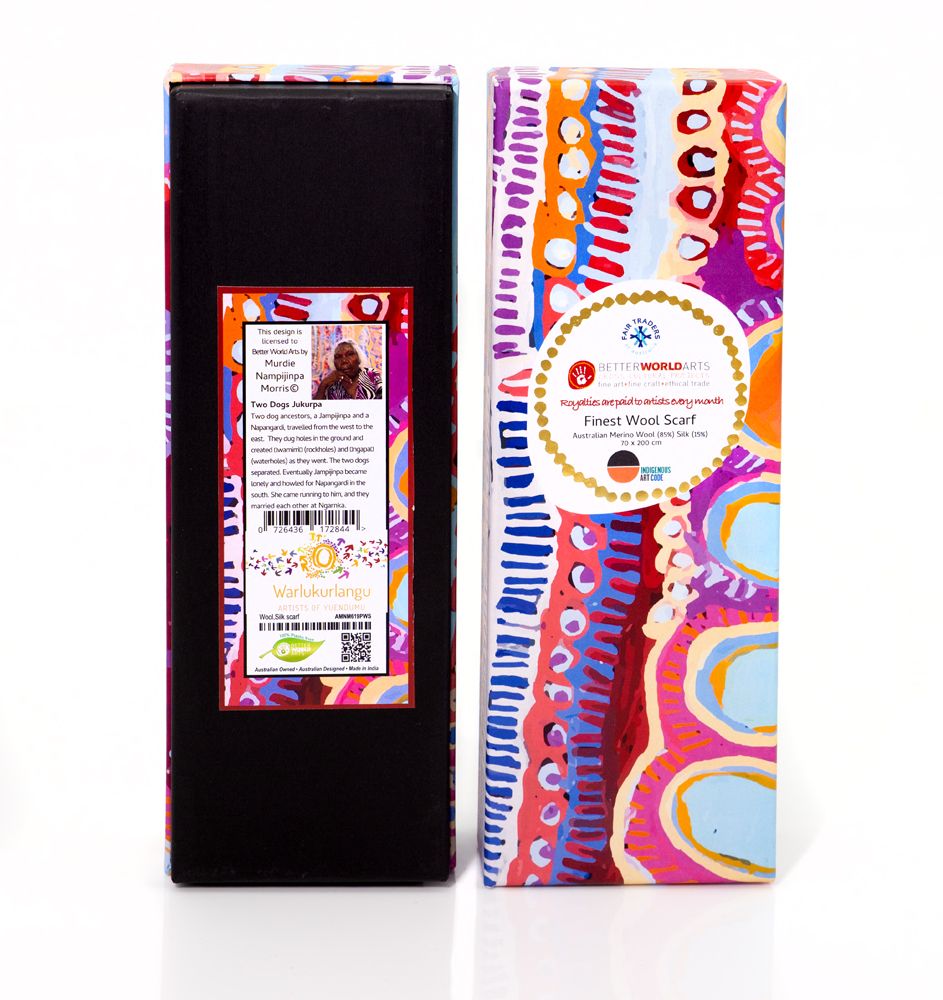 Wool & Silk Scarf - Murdie Nampijinpa Morris
