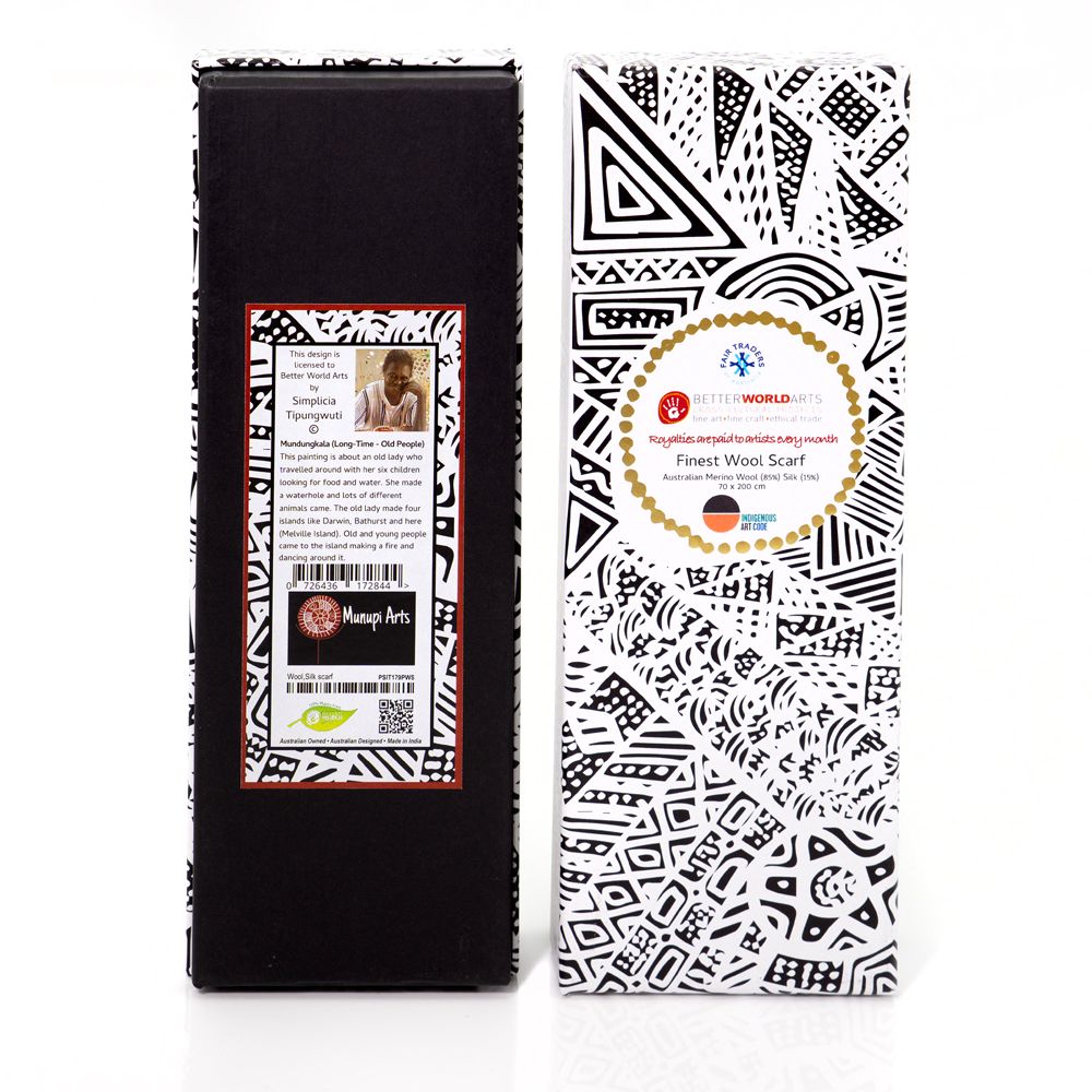 Wool & Silk Scarf - Simplicia Tipungwuti