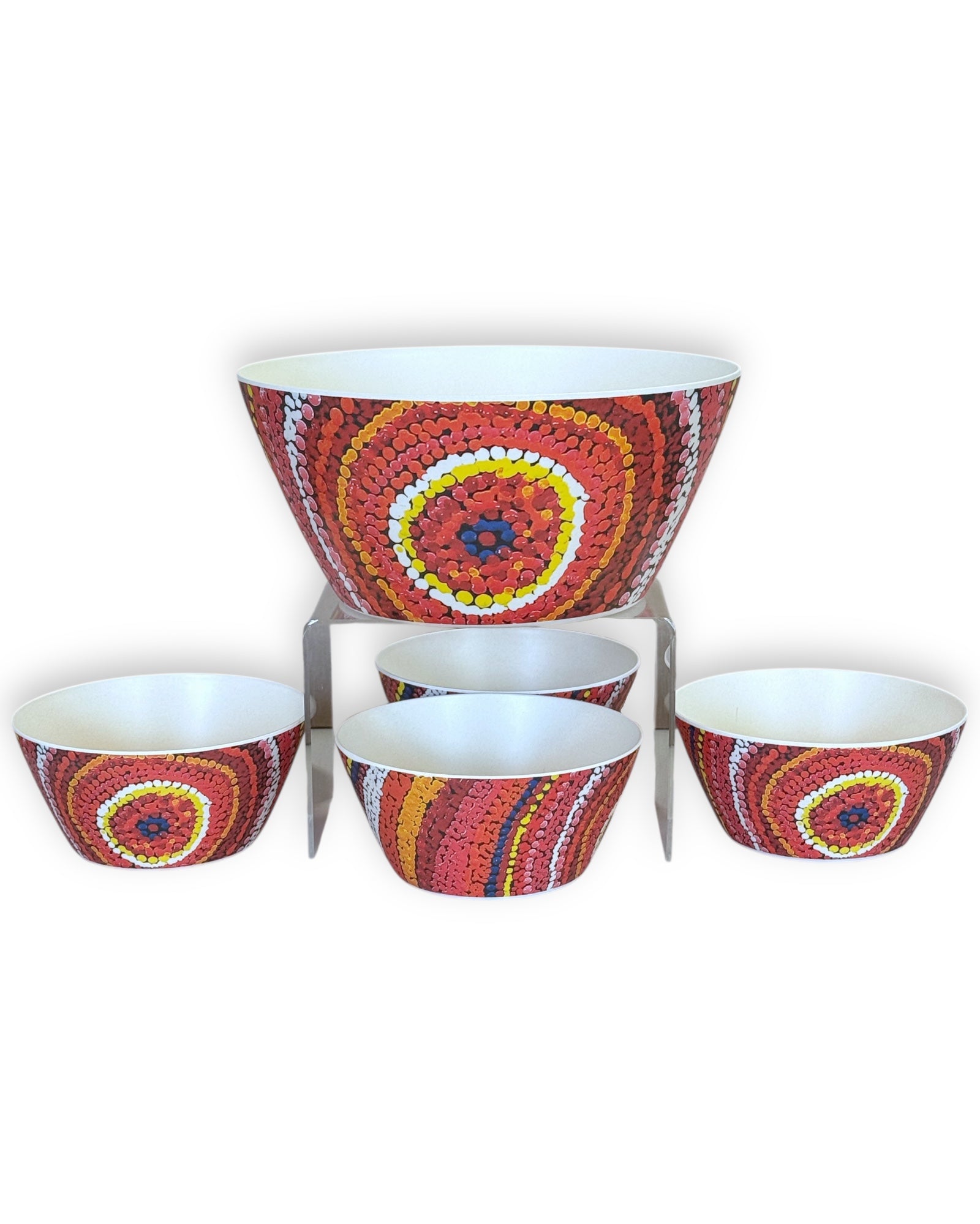 Bamboo Bowl Set - Barbara Weir (Sunrise of my Mother's Country)