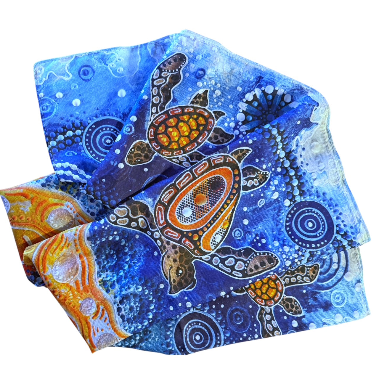 Silk Scarf - Chern'ee Sutton - Turtles